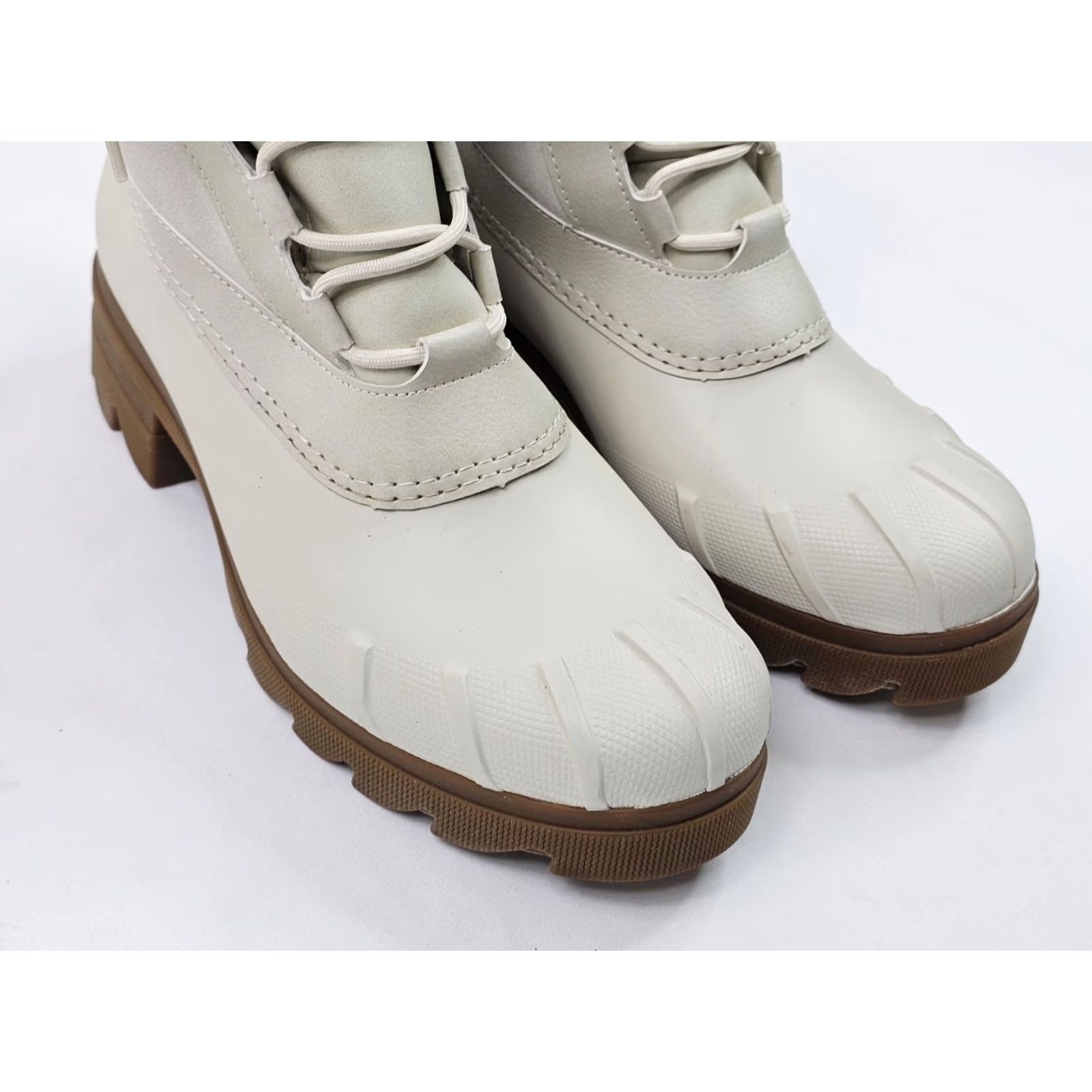 Sperry SPERRY Duck Boot Women 9.5 Ivory Fleece Lined Waterproof Suede Ascend Syren Size L / US 10 / IT 46 - 4 Thumbnail