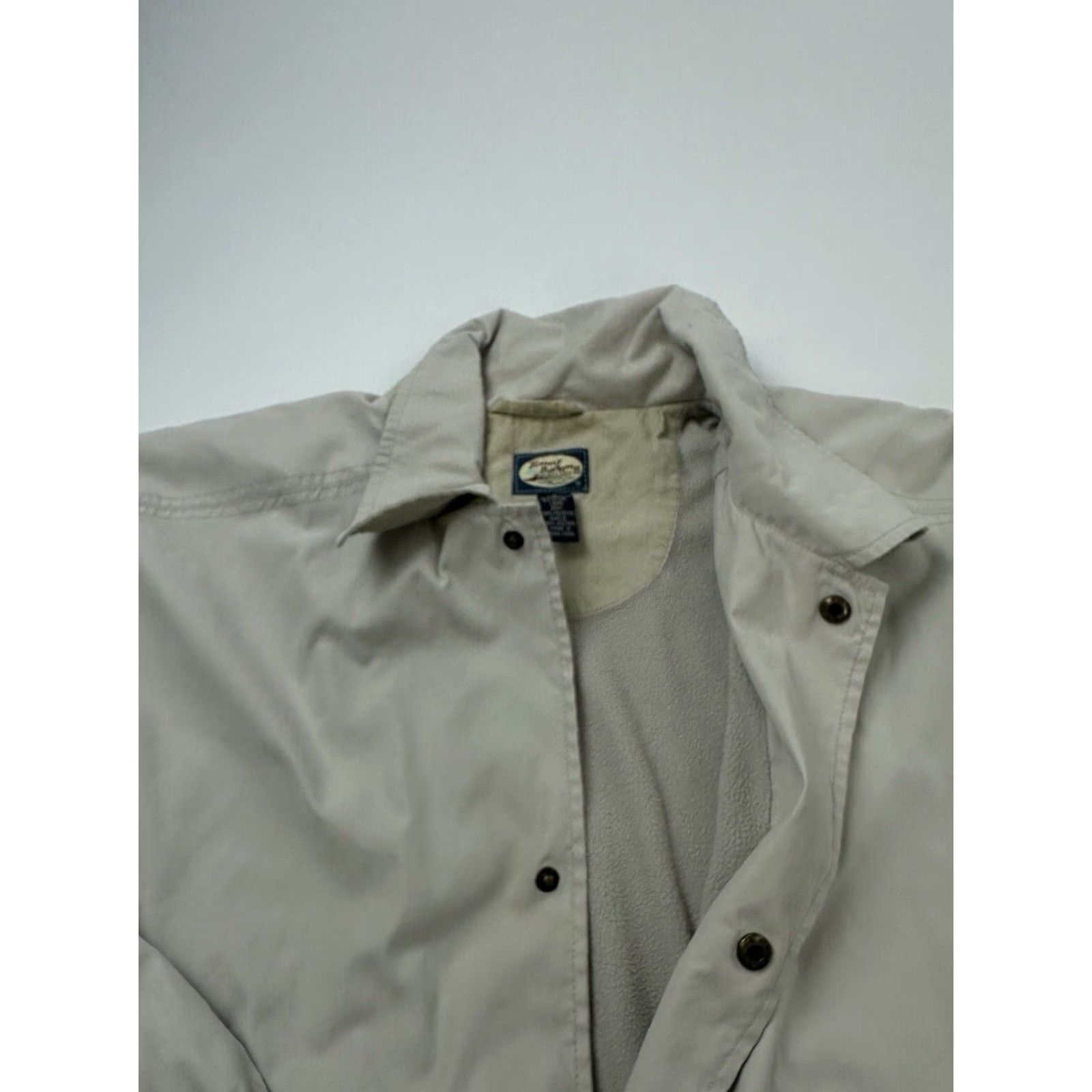 Tommy Bahama Tommy Bahama Jacket Mens M Beige Tan Button Up Coat Fleece Lined Bomber Coat Beach Paradise Regular Size US M / EU 48-50 / 2 - 5 Thumbnail