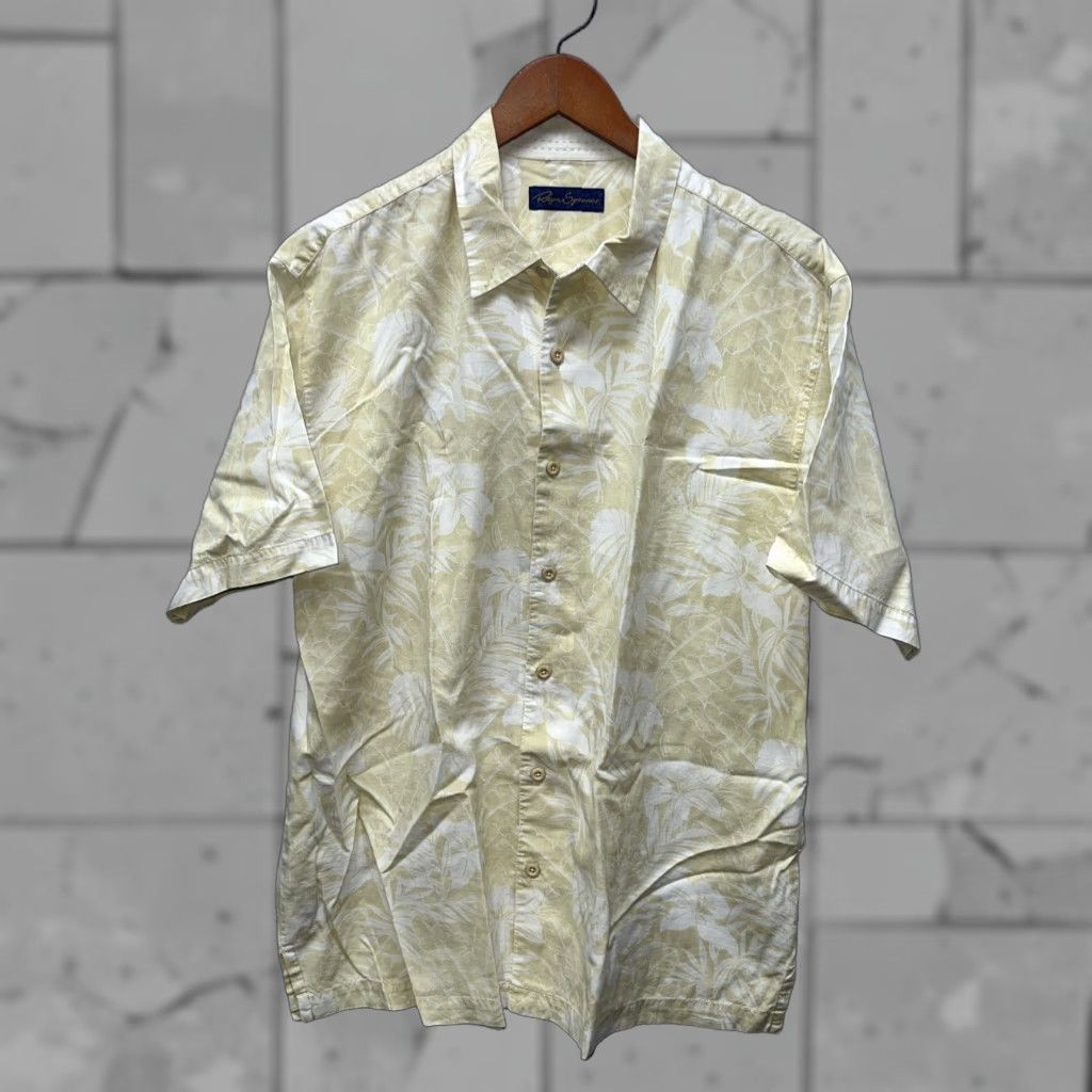 Reyn Spooner VINTAGE Reyn Spooner Hawaiian Shirt Mens L Short Sleeve Button-Up Yellow 24" Pit to Pit Mens Size US L / EU 52-54 / 3 - 1 Thumbnail
