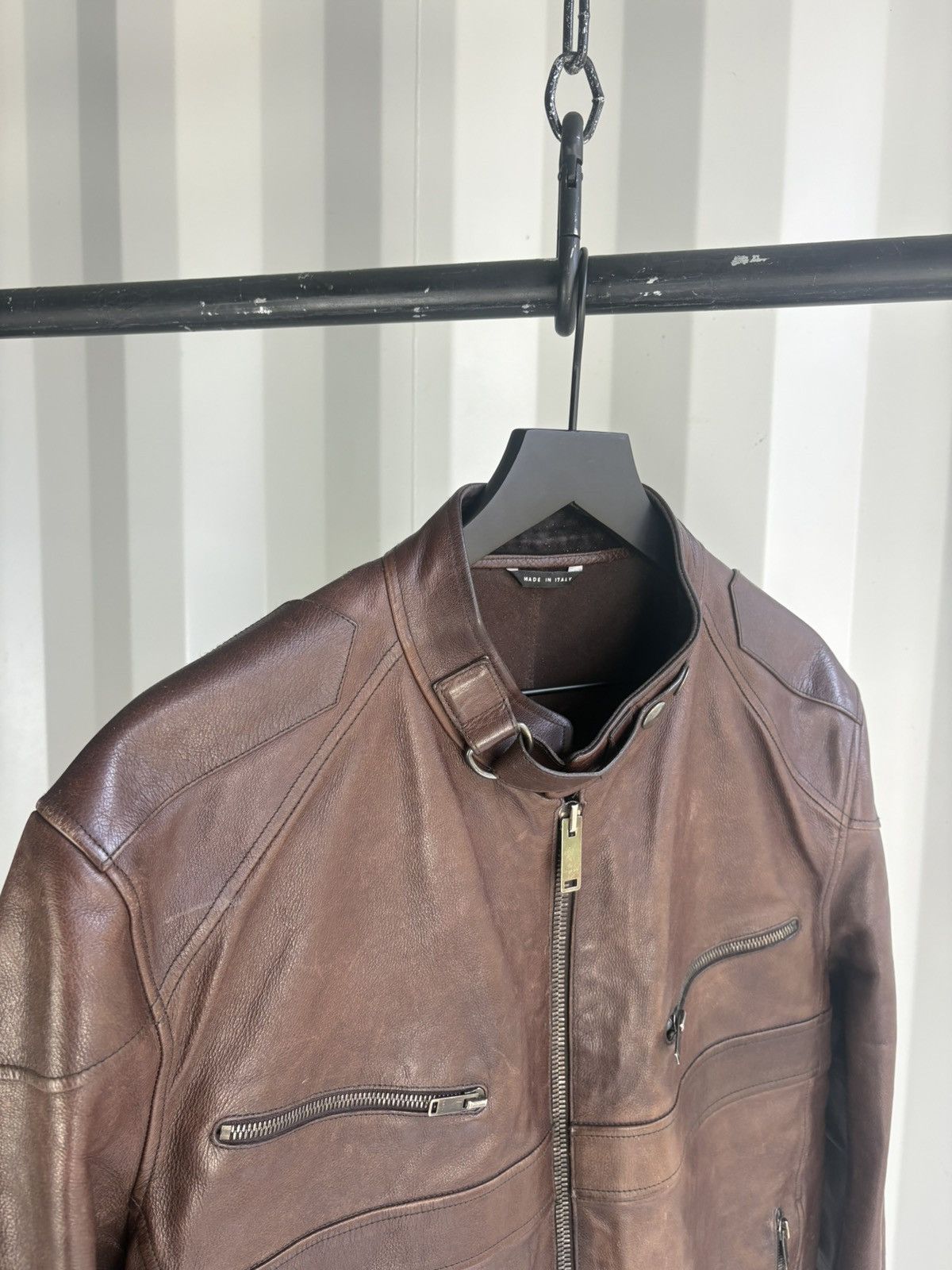 Gucci Leather Moto Jacket Gucci Tom Ford Era Size US XL / EU 56 / 4 - 7 Thumbnail