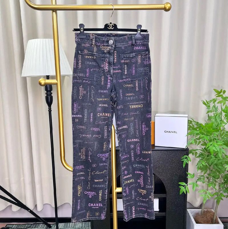 Chanel Chanel Colorful Women's Casual Pants 0089 Size 23" - 1 Thumbnail