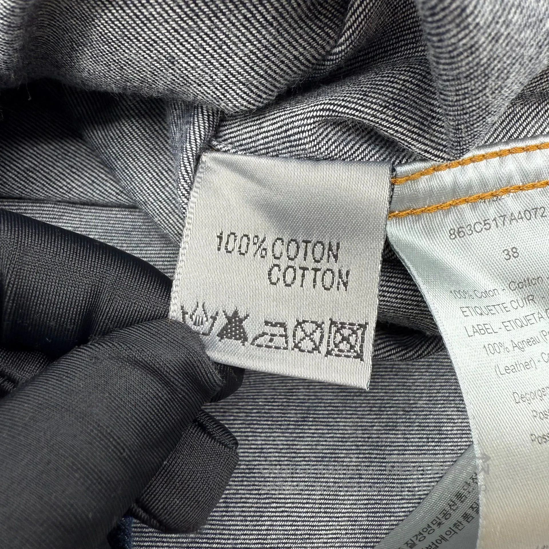 Dior dior logo cotton denim long sleeve shirt. Size US M / EU 48-50 / 2 - 7 Thumbnail