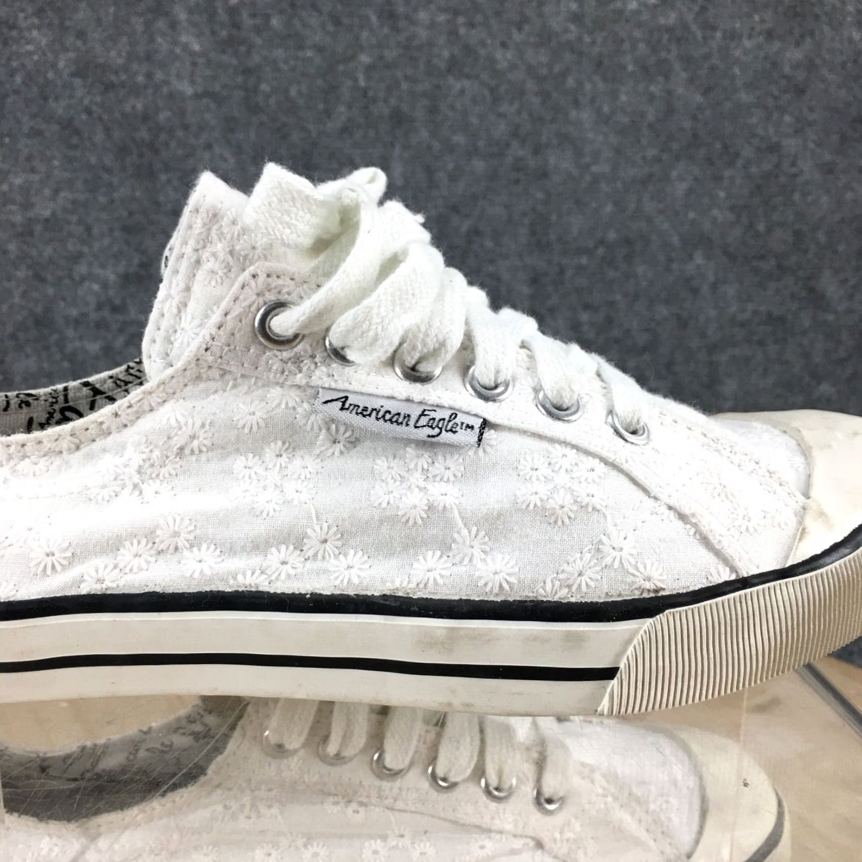 American Eagle Outfitters American Eagle Outfitters Shoes Womens Sneakers White Lace Up Low Top Comfort Round Toe 7.5 Size M / US 6-8 / IT 42-44 - 6 Thumbnail