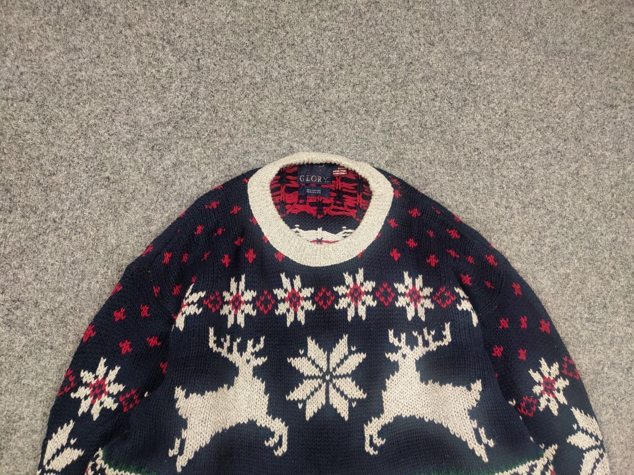 Vintage Vintage 90's Old Glory USA Knit Pattern sweater Ralph lauren Size US L / EU 52-54 / 3 - 5 Thumbnail