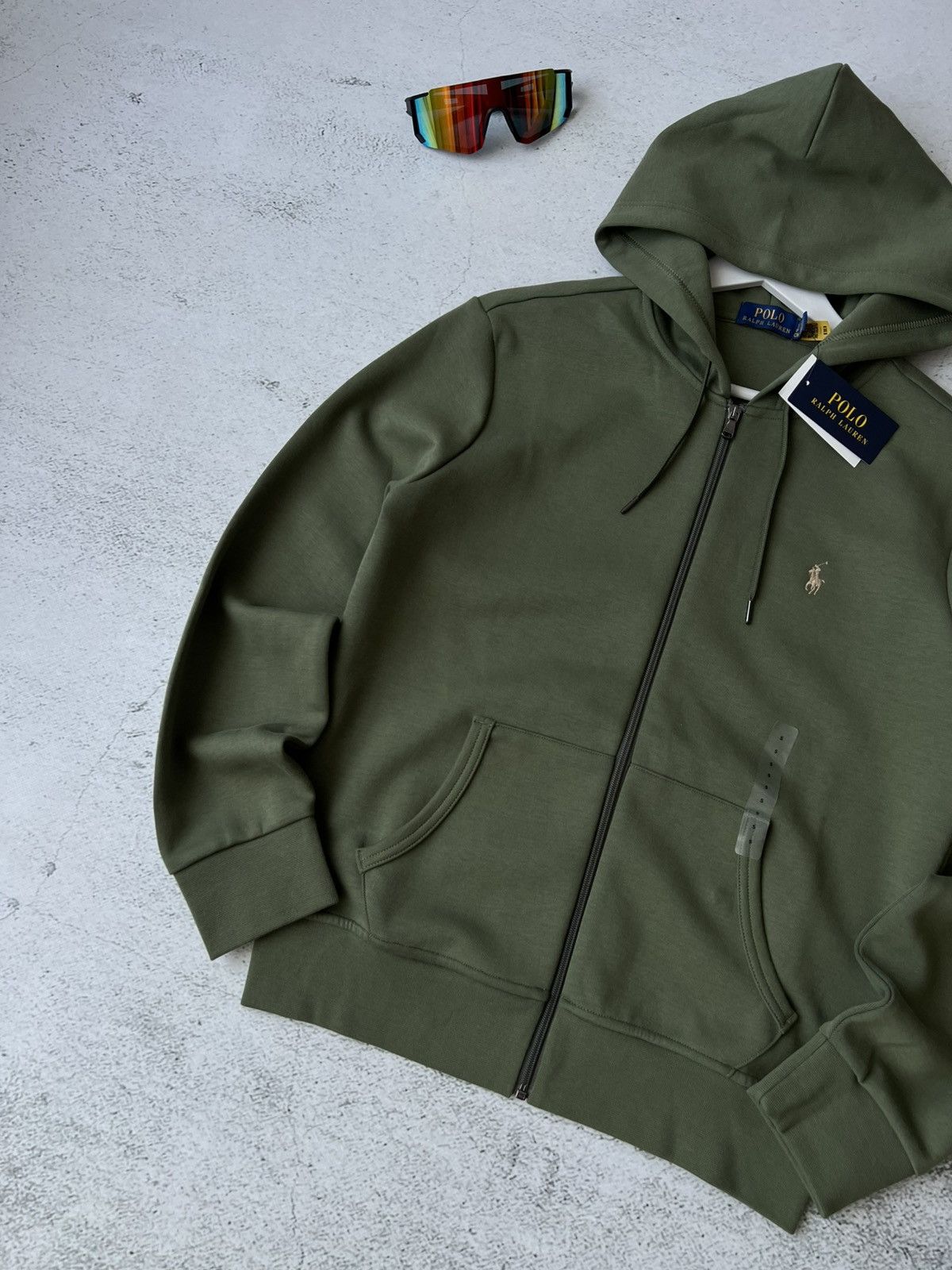 Polo Ralph Lauren Polo Ralph Lauren Full Zip Hoodie Olive Green – New Tags S Size US S / EU 44-46 / 1 - 3 Thumbnail