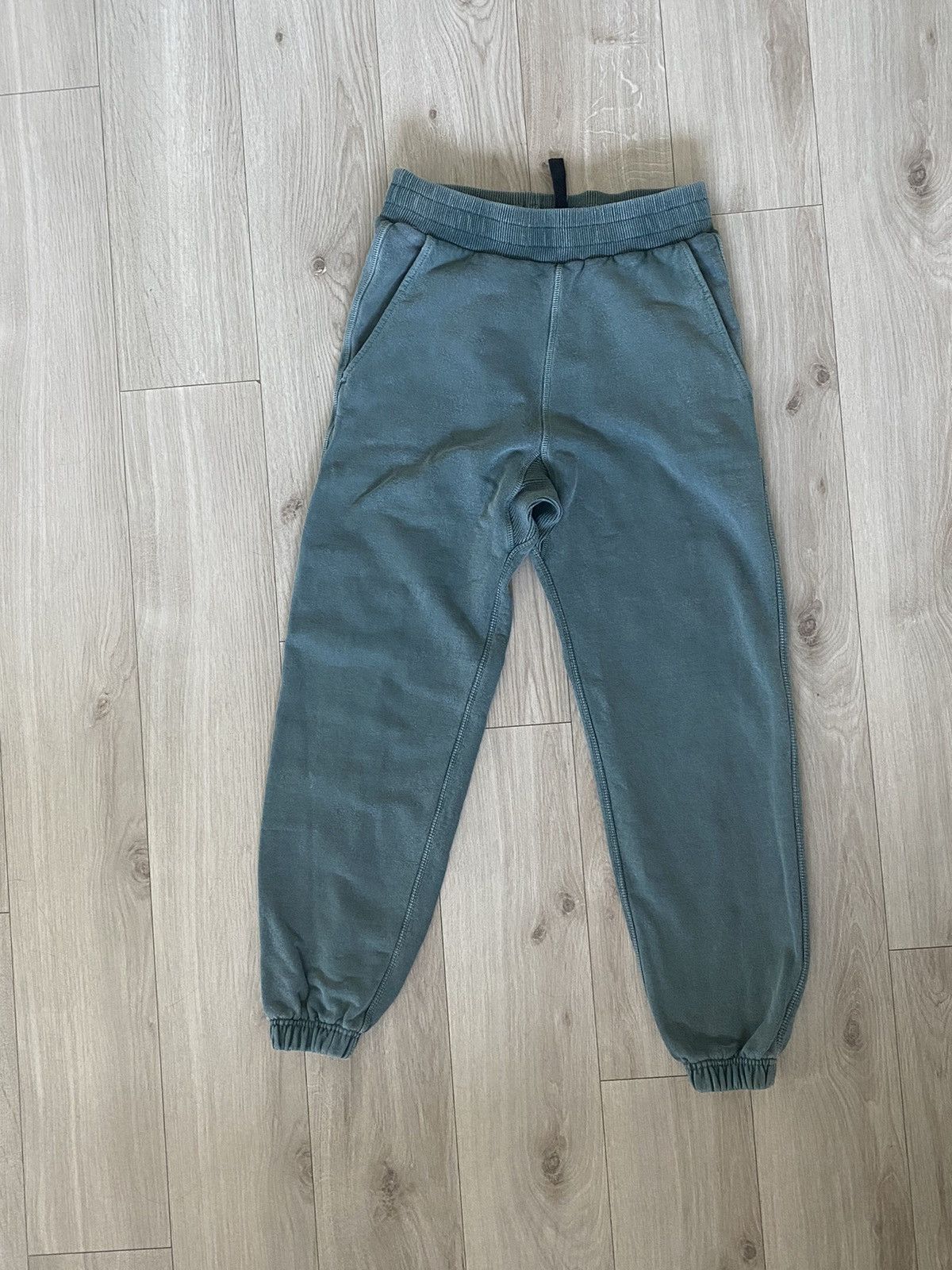 image of Cole Buxton Washed Green Sweatpants, Men's (Size 30)