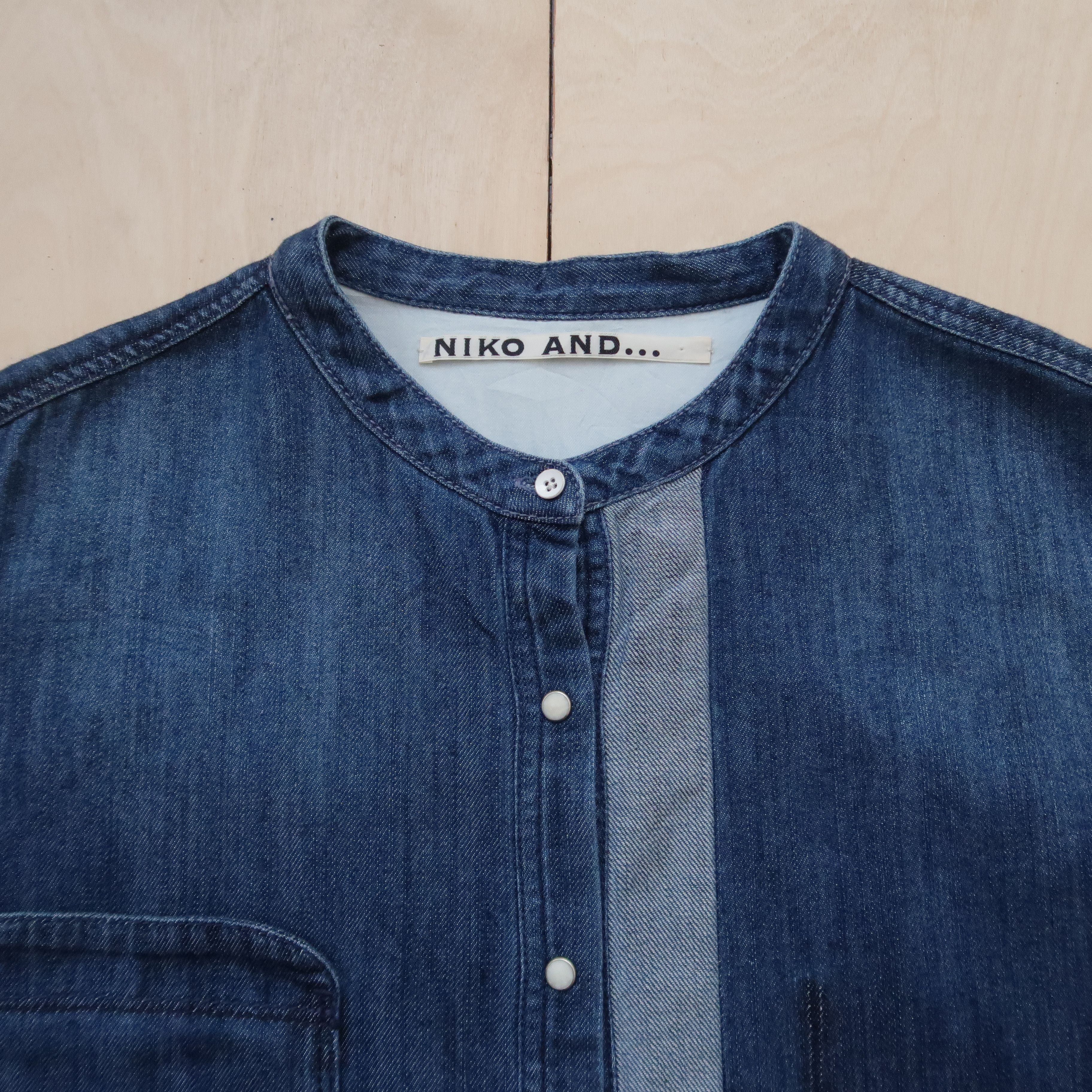 Japanese Brand 2000s Niko And Patchwork Denim Japan Shirt like Kapital Size US M / EU 48-50 / 2 - 3 Thumbnail