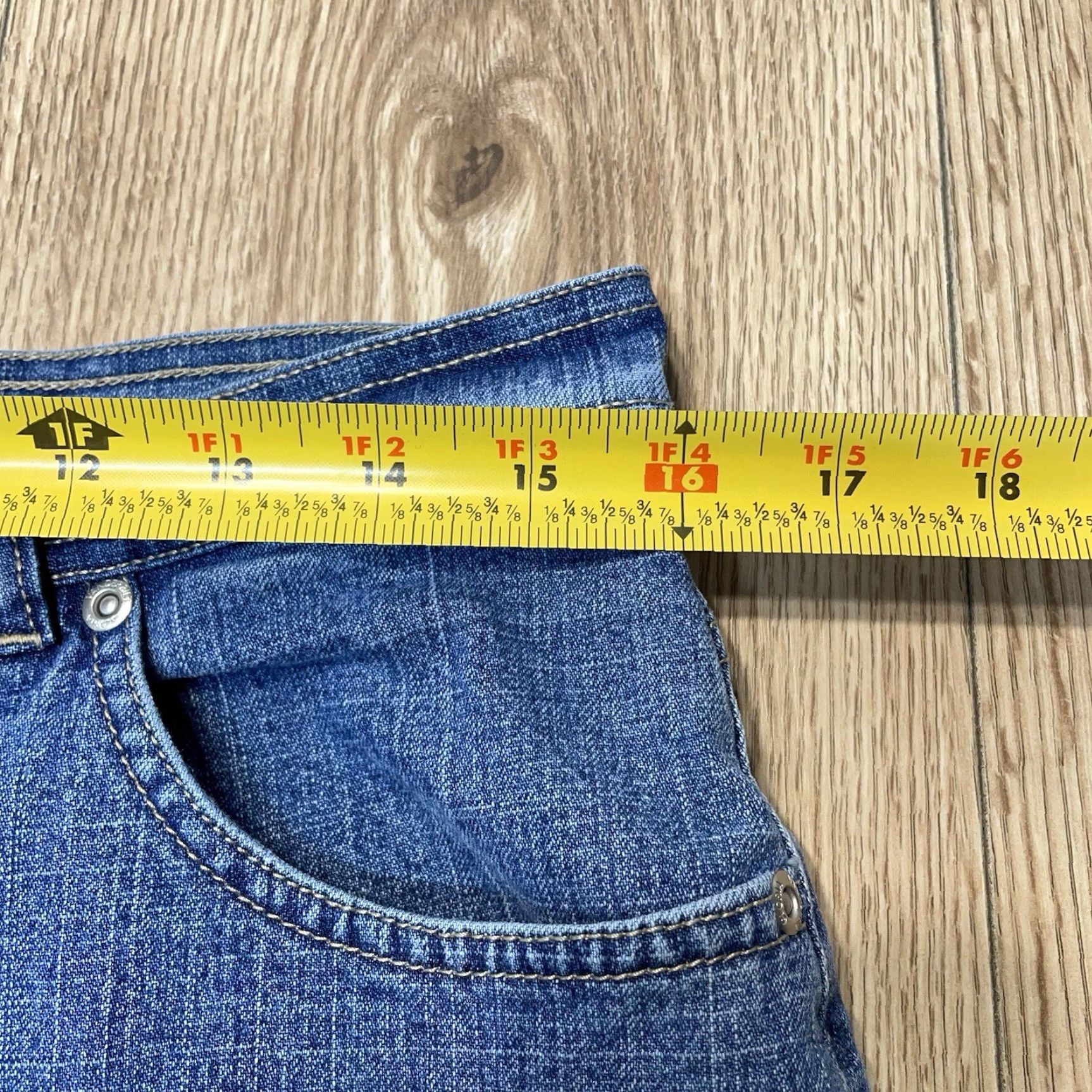 Gloria Vanderbilt GLORIA VANDERBILT Women's High Rise Straight Jeans Size 14 Medium Blue Size 36" / US 14 / IT 50 - 5 Thumbnail