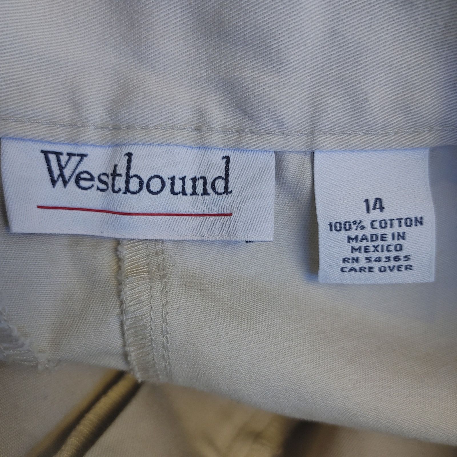 Other Westbound Men's 14 Light Beige Khaki Above-Knee Shorts Size US 28 / EU 44 - 3 Thumbnail