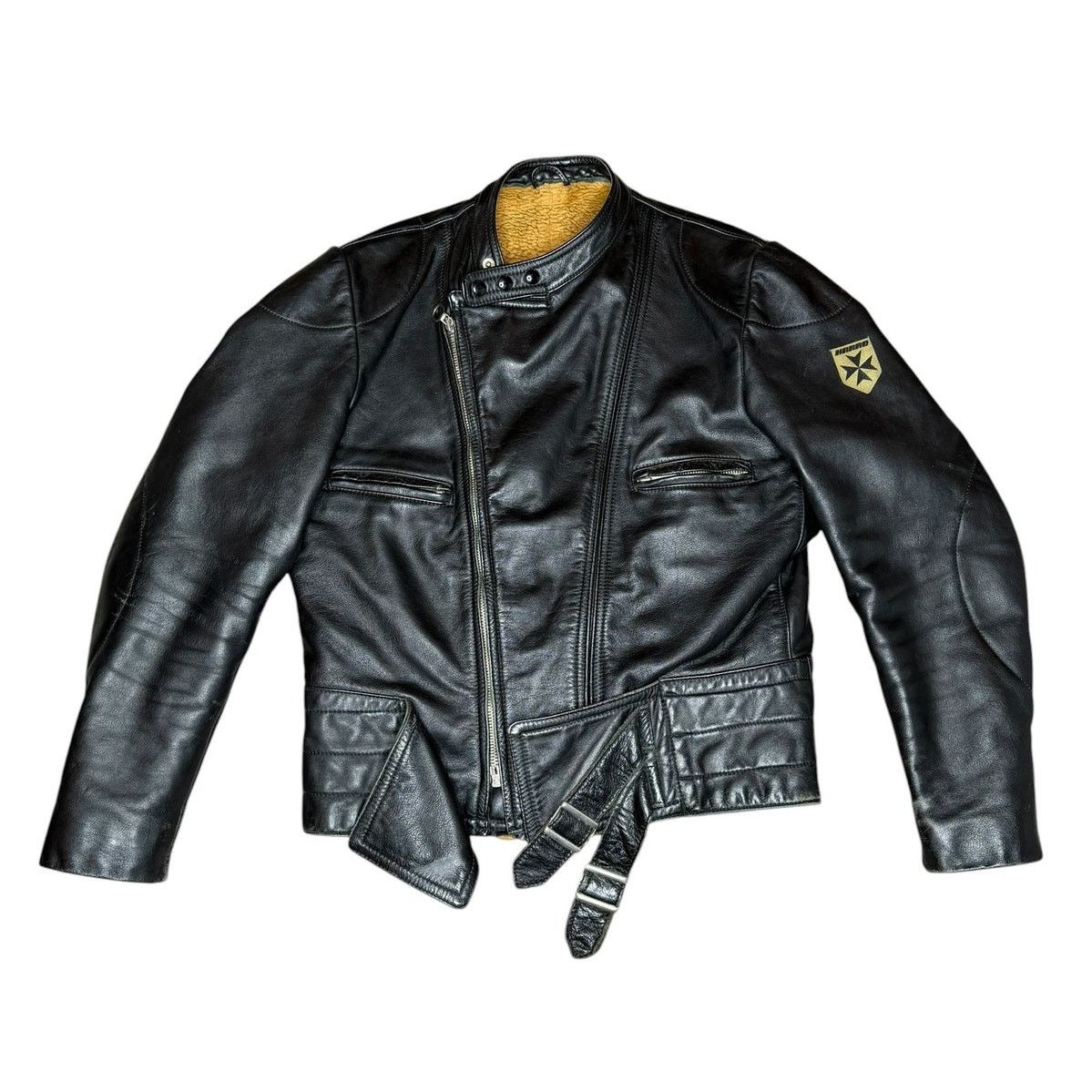 Genuine Leather × Vintage Vintage Harro Black Leather Motorcycle Jacket Size US M / EU 48-50 / 2 - 1 Thumbnail
