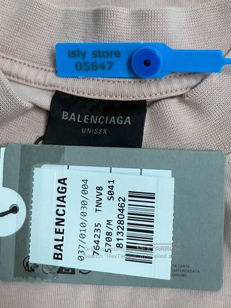 Balenciaga Balenciaga Letter Printed Round Neck Short Sleeve Size US M / EU 48-50 / 2 - 4 Thumbnail