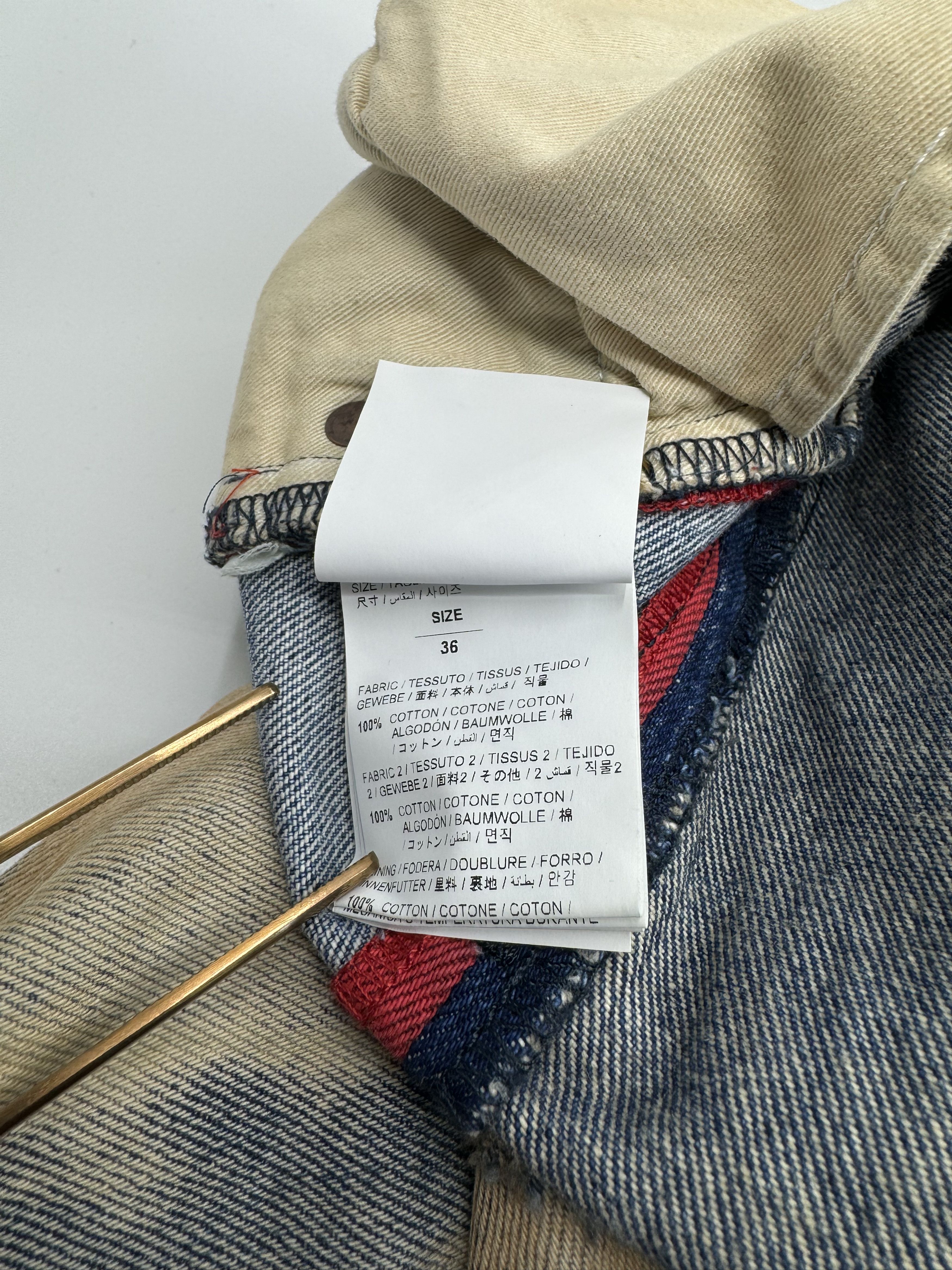 Off-White Off-White Red Stripe Multicolor Denim Jeans Size 36 Size US 36 / EU 52 - 4 Thumbnail