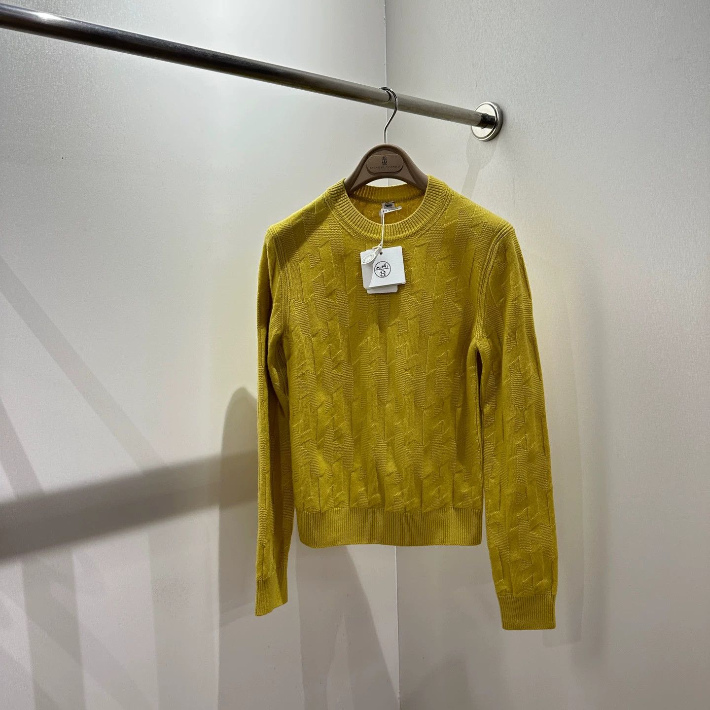 Hermes Hermes may615 Allover H Print Wool Long Sleeve 36 Size XS / US 0-2 / IT 36-38 - 1 Thumbnail