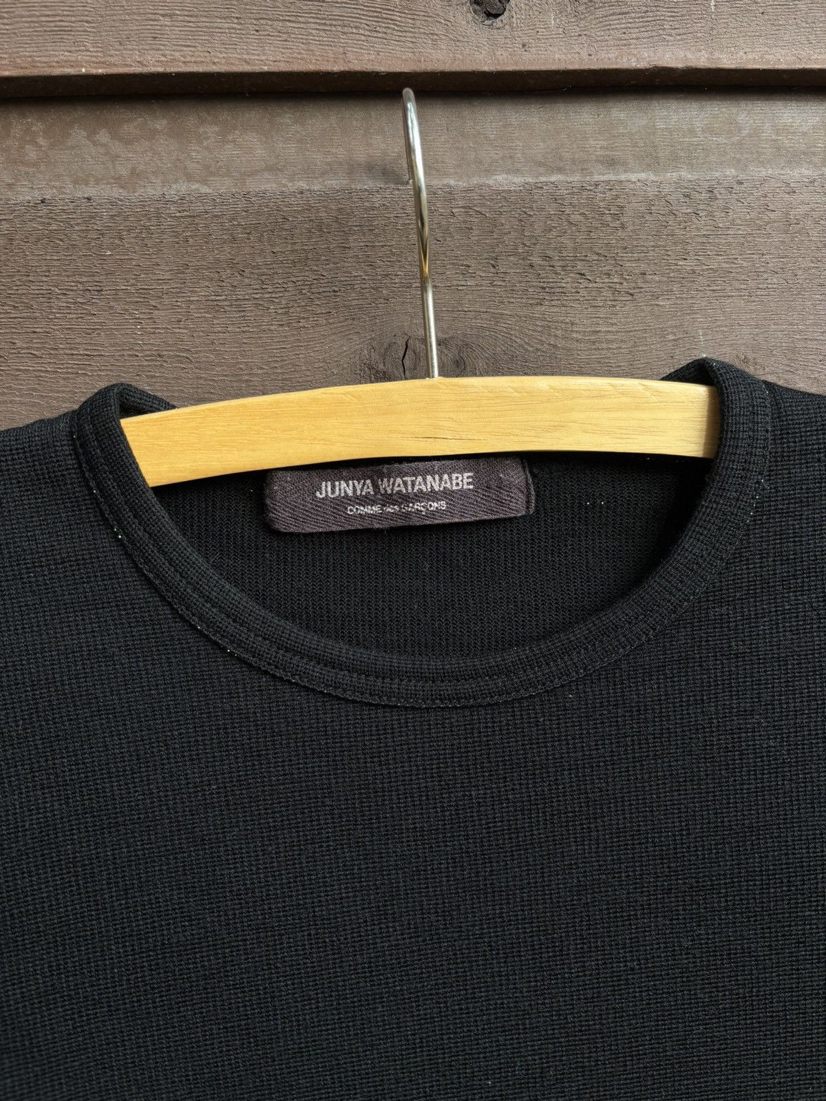 Junya Watanabe 2002 archive junya watanabe panelled knit raw hem sweater Size S / US 4 / IT 40 - 4 Thumbnail