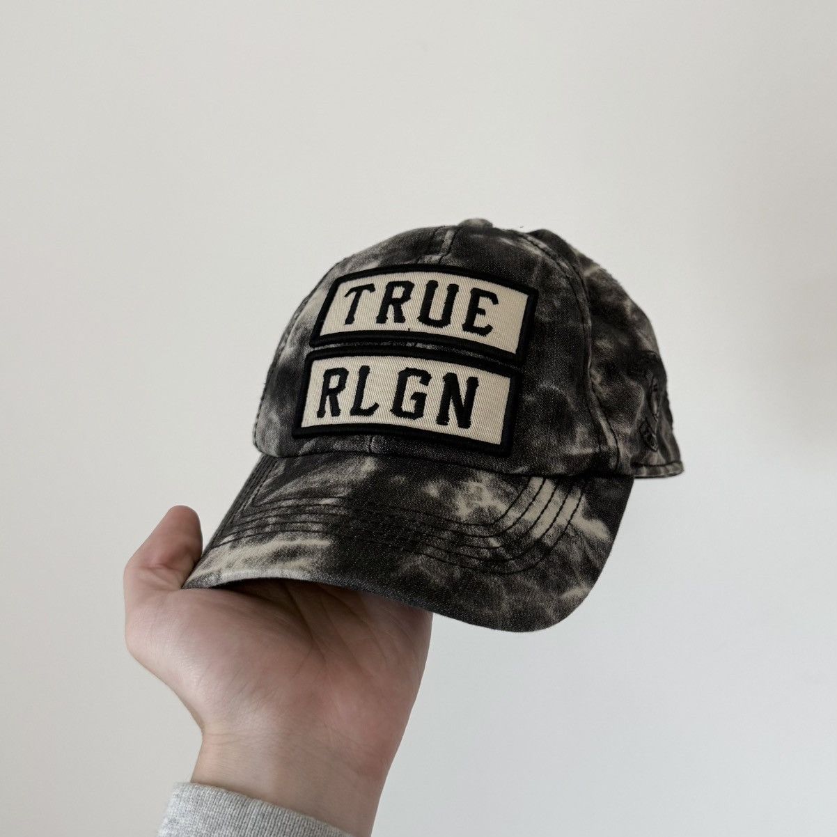 True Religion Vtg True Religion Marble Dyed Baseball Cap Strapback Hat Size ONE SIZE - 2 Thumbnail