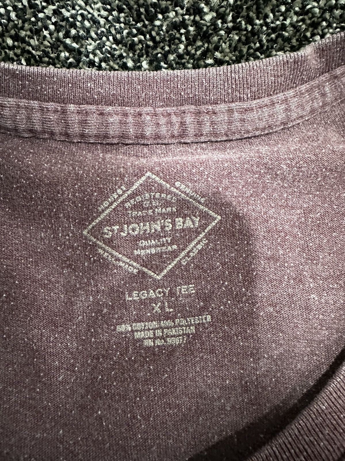 St. Johns Bay × Vintage Vintage Blank St John’s Bay Maroon Red T-Shirt Size US XL / EU 56 / 4 - 7 Thumbnail