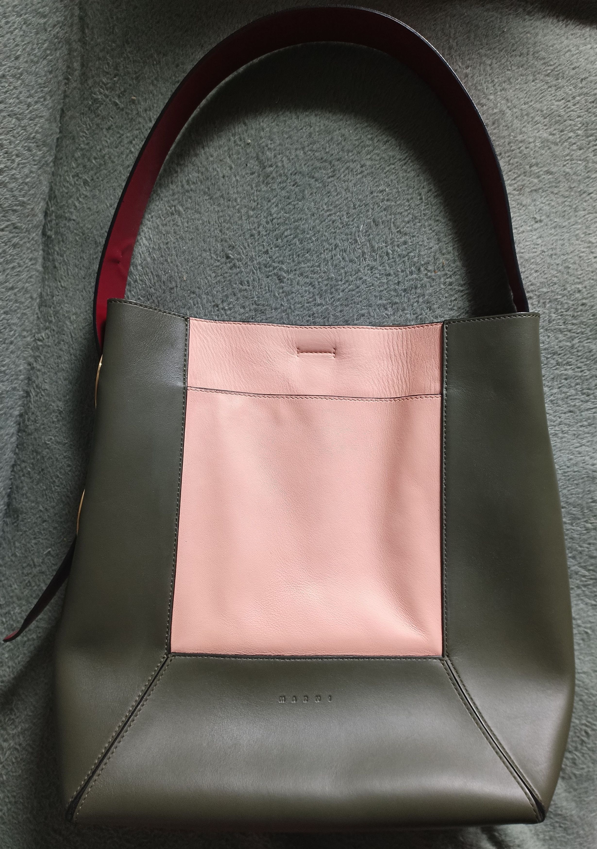 Marni MARNI Nemo Leather Color-block Tote Shoulder Bag Size ONE SIZE - 6 Thumbnail
