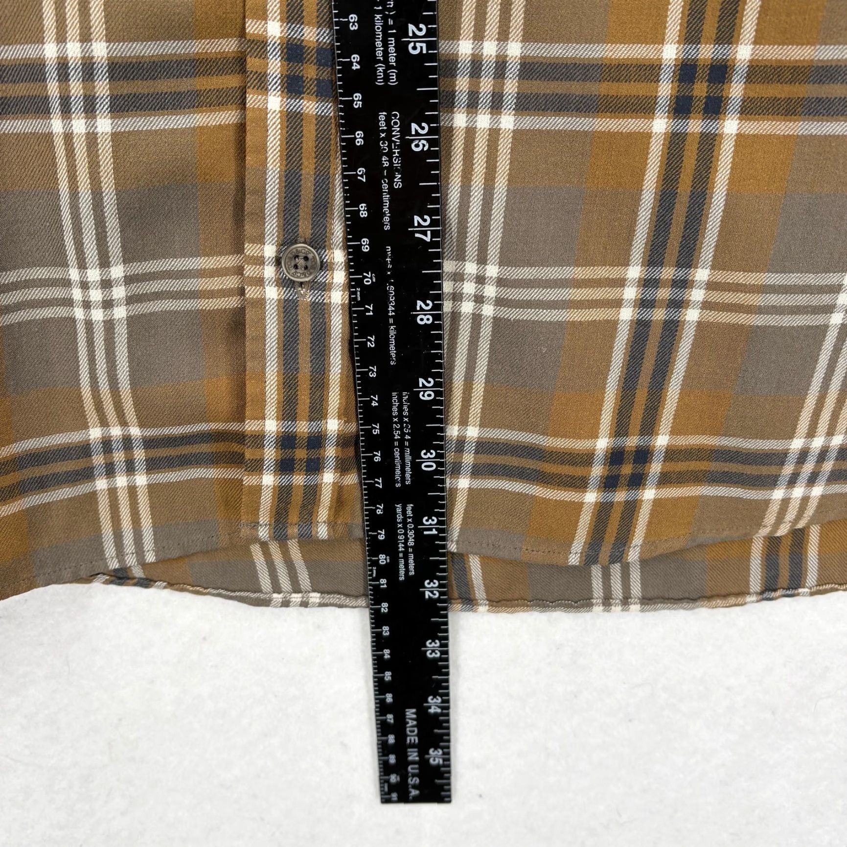 Toad&Co Toad&Co Dogmals Shirt Mens 2XL Brown Plaid Long Sleeve Button Up Outdoor Trail Shirt Size US XXL / EU 58 / 5 - 7 Thumbnail