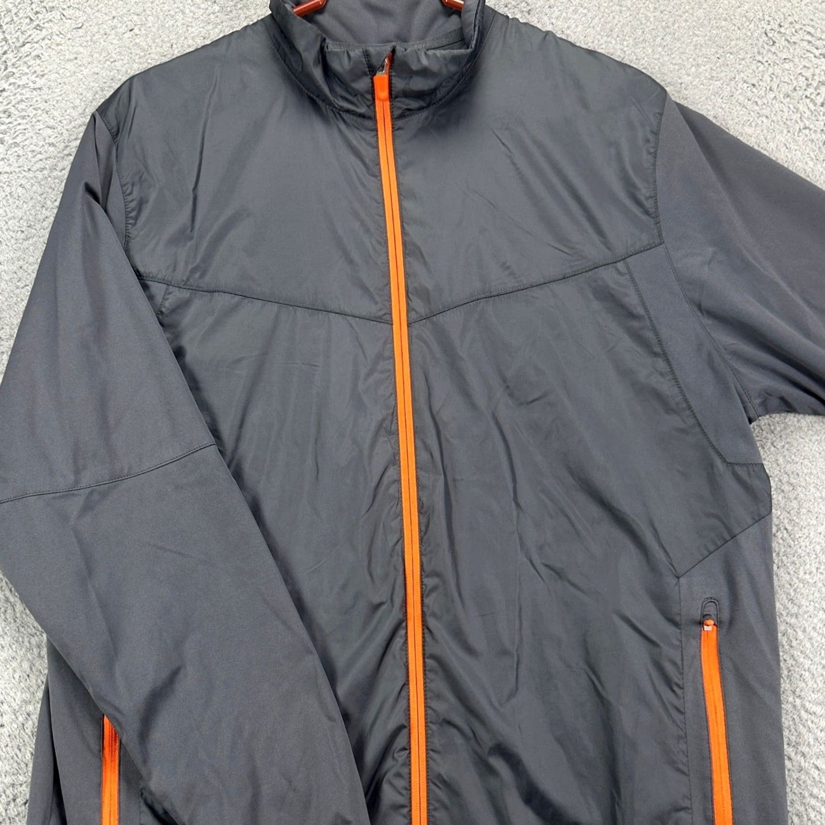 Nike Nike Golf Mens Full Zip Jacket Large Gray Swoosh Windbreaker Outdoor Pockets Size US L / EU 52-54 / 3 - 2 Thumbnail