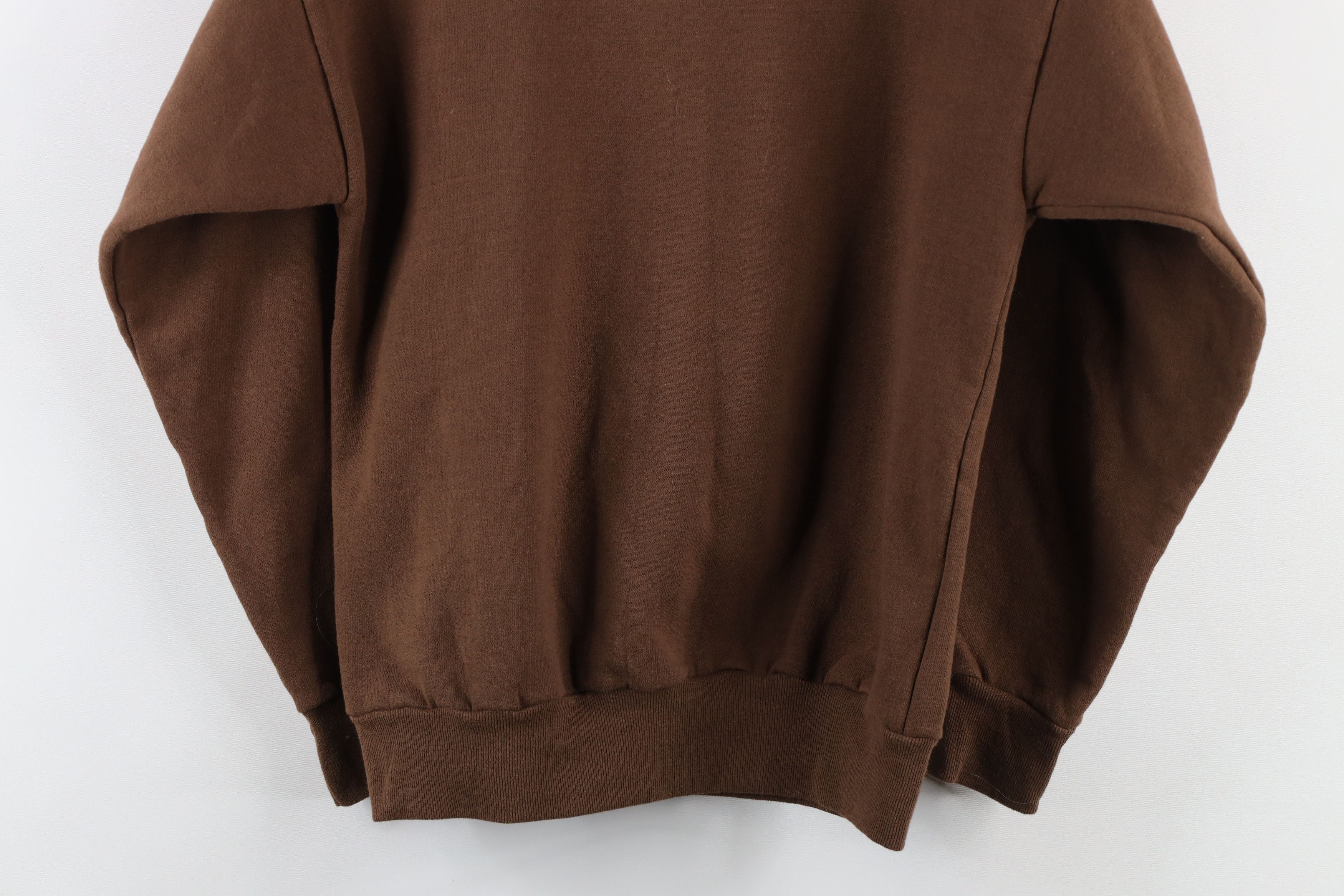 Vintage Vintage 90s Streetwear Faded Blank Crewneck Sweatshirt Brown Size S / US 4 / IT 40 - 8 Thumbnail