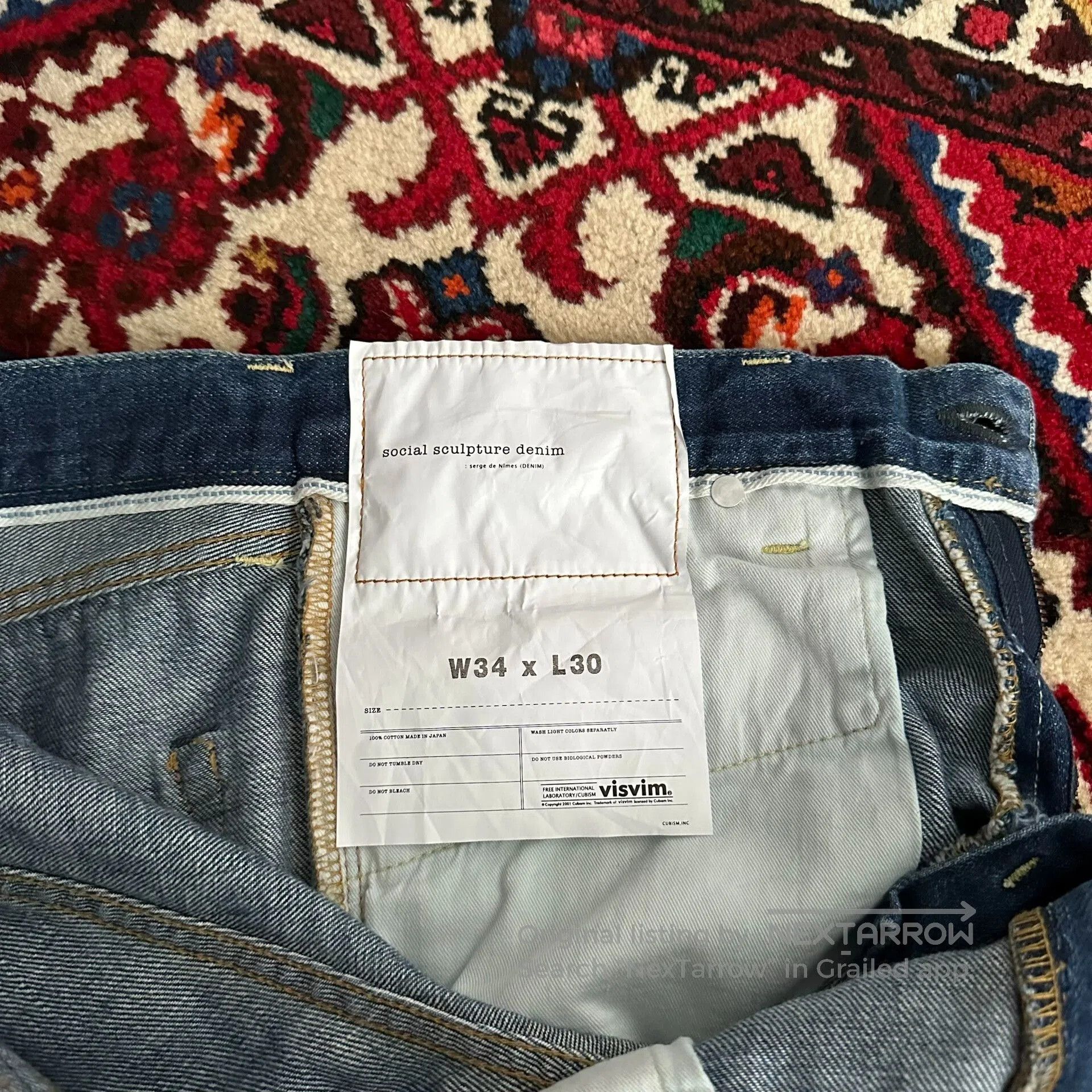 Visvim visvim 17aw 04d10 Washed Jeans. Size US 34 / EU 50 - 8 Thumbnail