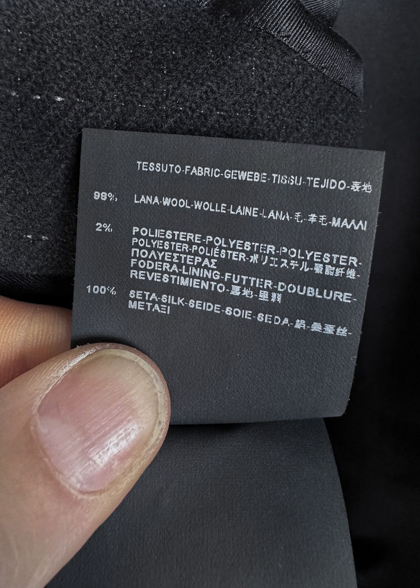 Saint Laurent Paris Saint Laurent 2015 Black Speckled Wool Blazer Size 40R - 7 Thumbnail