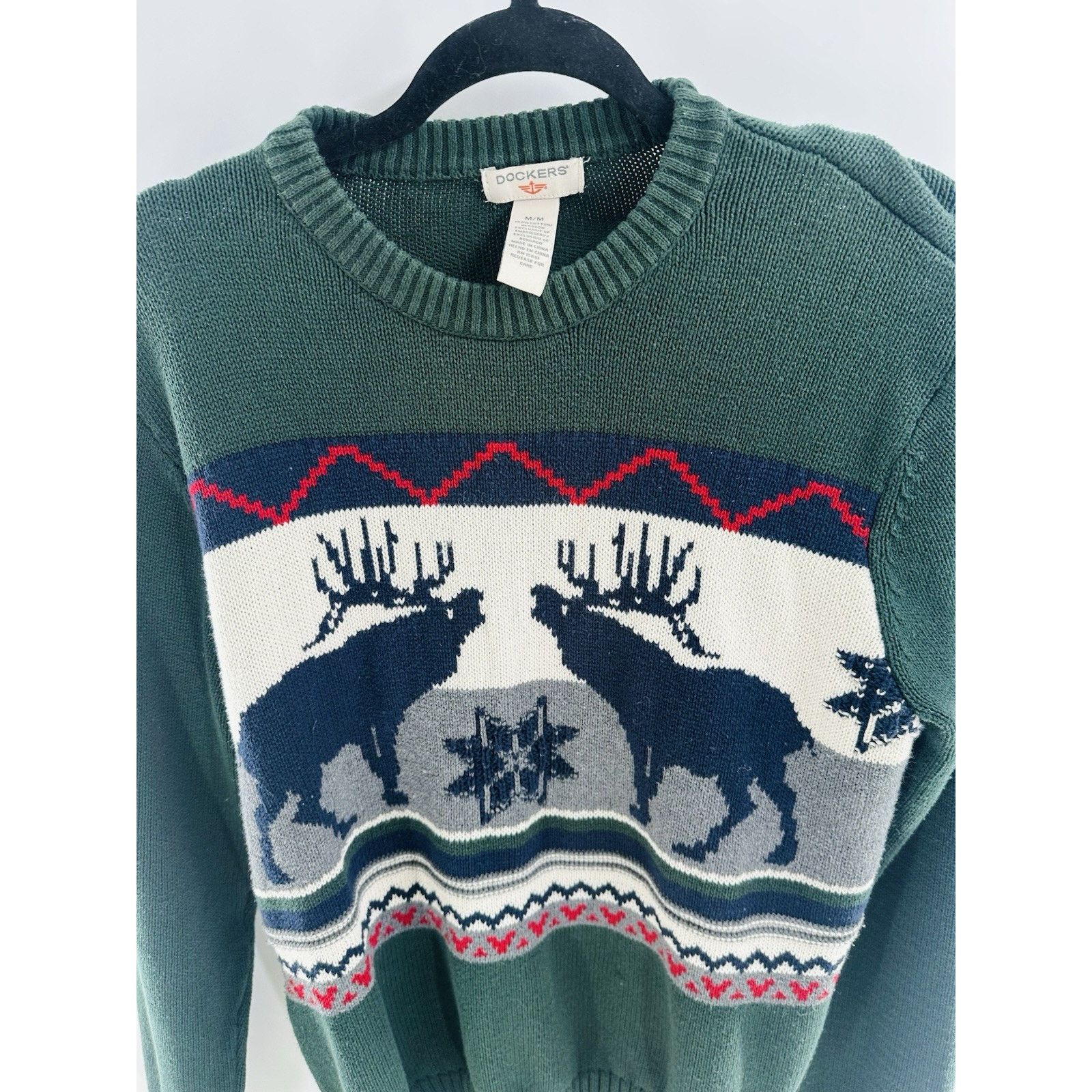Dockers Vintage Dockers Mens Medium Christmas Sweater 100% Cotton Size US M / EU 48-50 / 2 - 7 Thumbnail