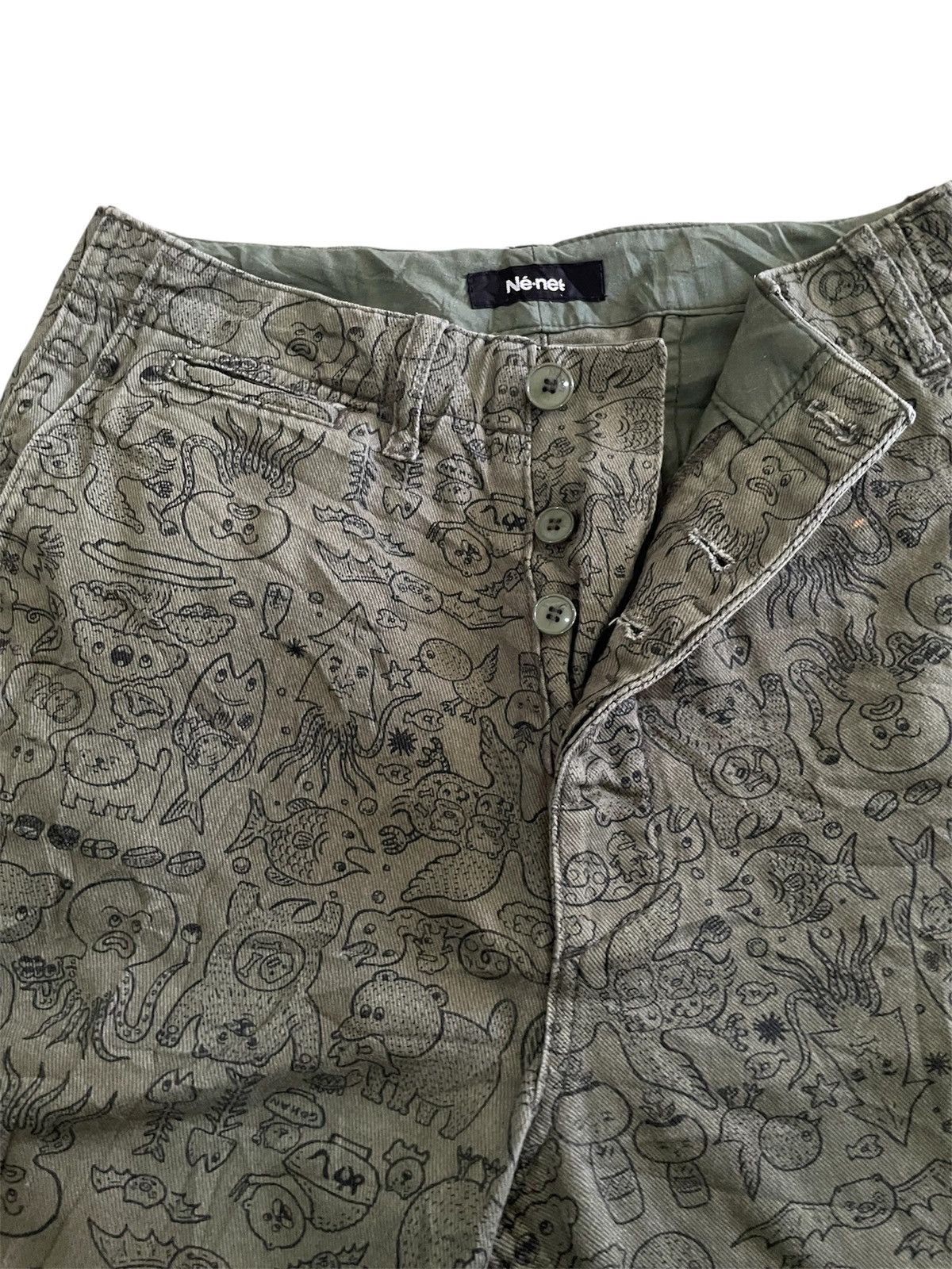 Issey Miyake Ne Net By Issey Miyake Animal Print Pants Size US 33 - 9 Thumbnail