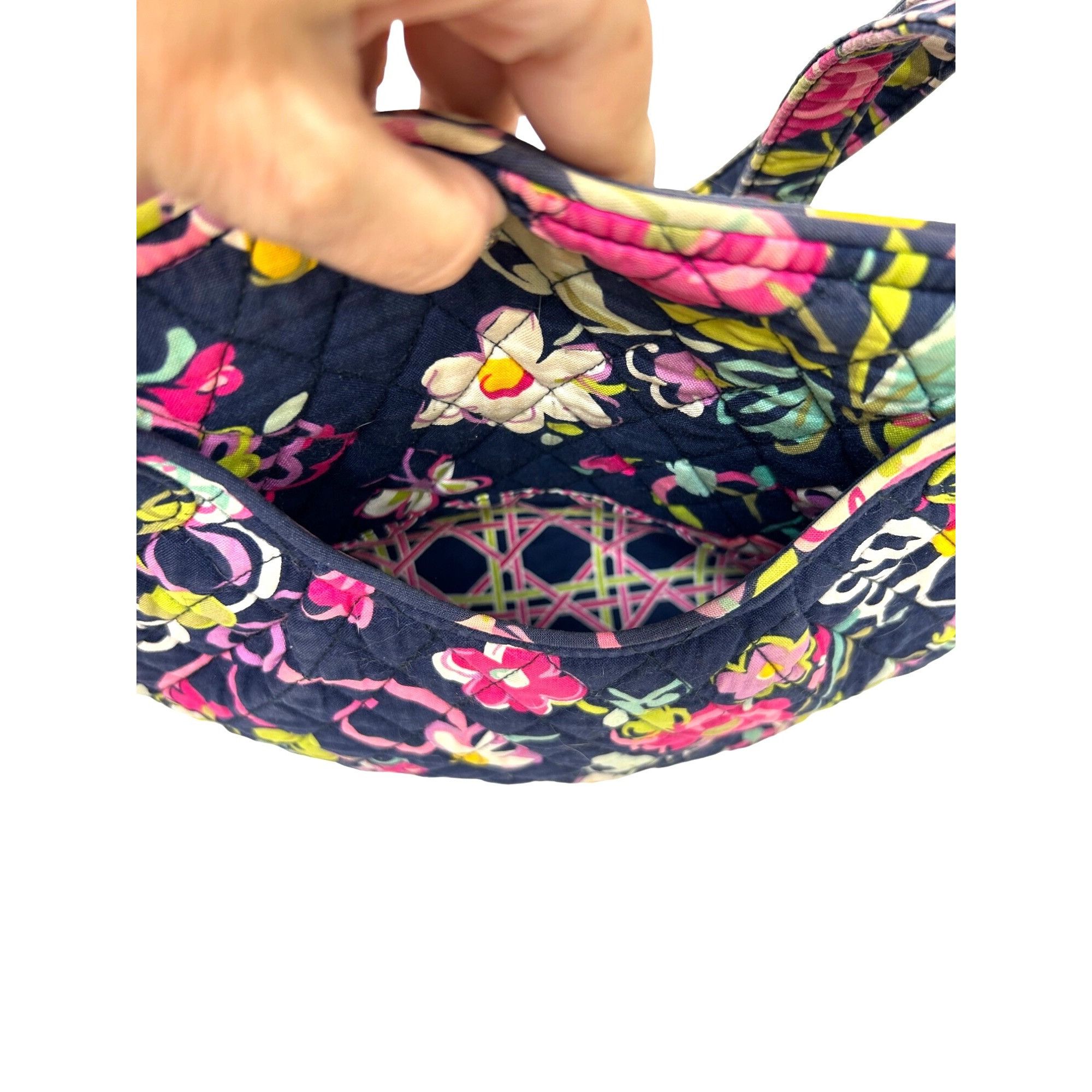 Vera Bradley Vera Bradley Tote Bag Cancer Awareness 2 Straps Navy Multi F Size ONE SIZE - 8 Thumbnail