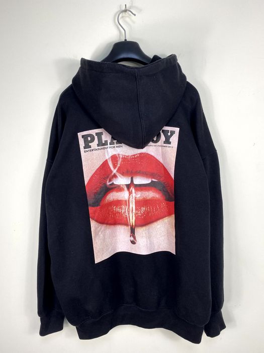 playboy x missguided grey oversized bunny print hoodie dress Playboy x Missguided main image 0