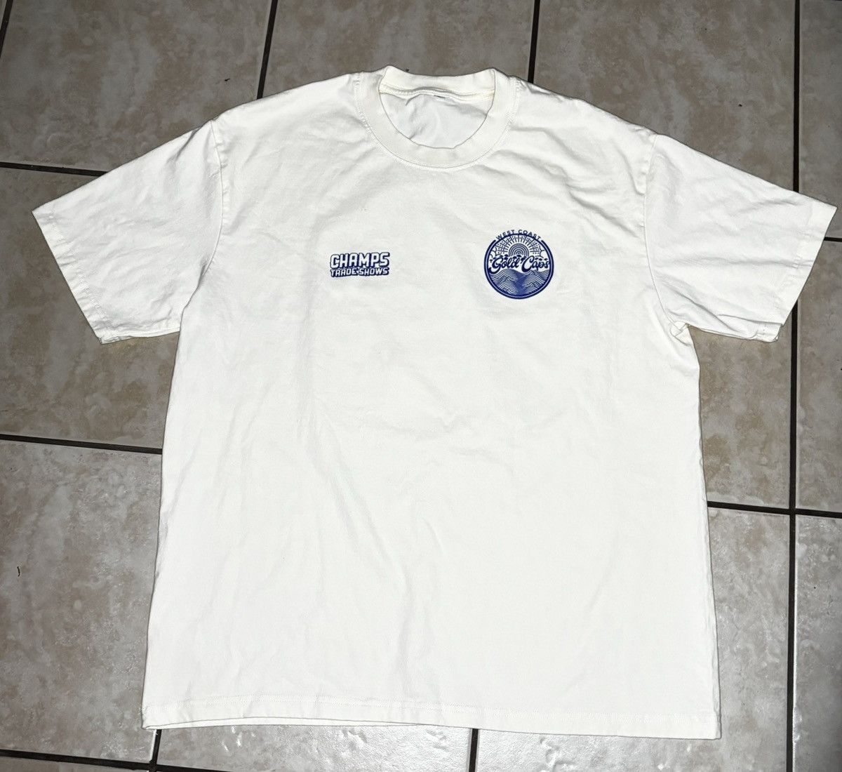 Other West Coast Gold Caps Champs Trade Show Cream T-Shirt Size US XL / EU 56 / 4 - 2 Thumbnail