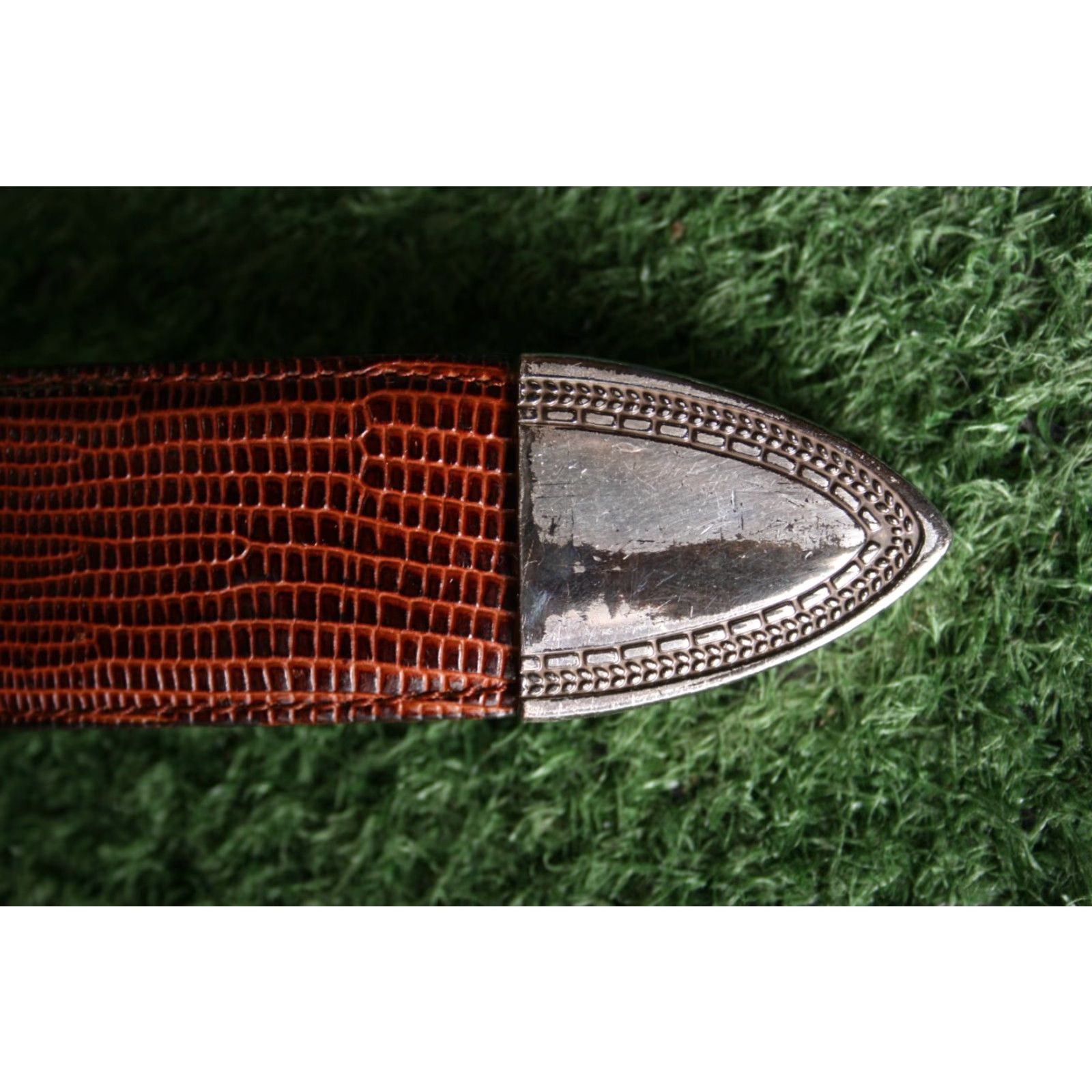 Florsheim Florsheim Belt Leather Brown Lizard Embossed Western Mens Sz. 34 Size 34 - 5 Thumbnail