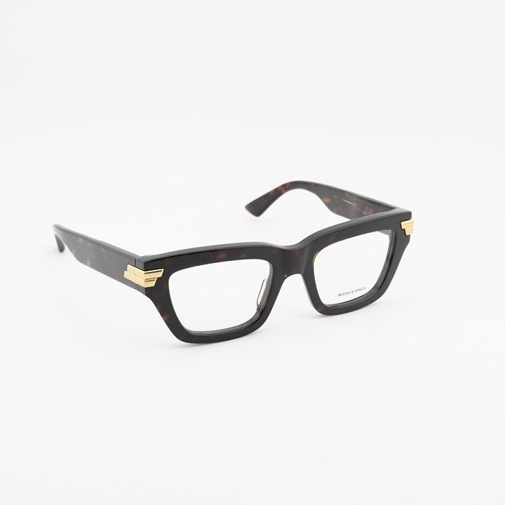 Bottega Veneta Bottega Veneta BV1190O 002 Eyeglasses Havana 50mm Rectangle Size ONE SIZE - 7 Thumbnail