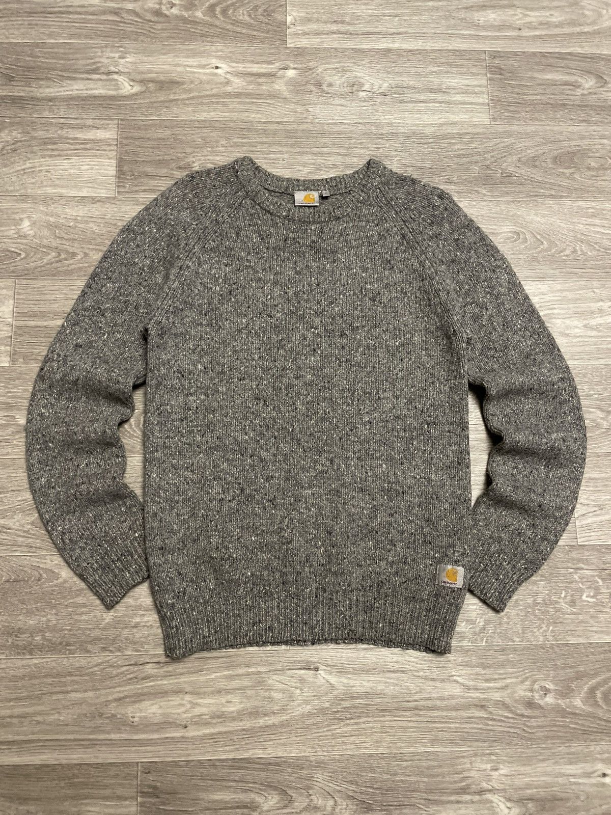 Carhartt Vintage Carhartt Gray Wool Knit Anglistic Sweater Size US S / EU 44-46 / 1 - 1 Thumbnail