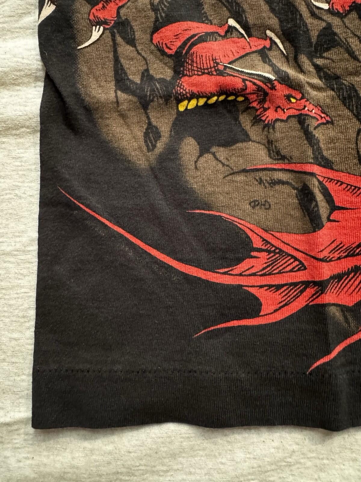 Liquid Blue Vintage 1993 Liquid Blue Dragon Knight Single Stitch T-Shirt Size US L / EU 52-54 / 3 - 4 Thumbnail