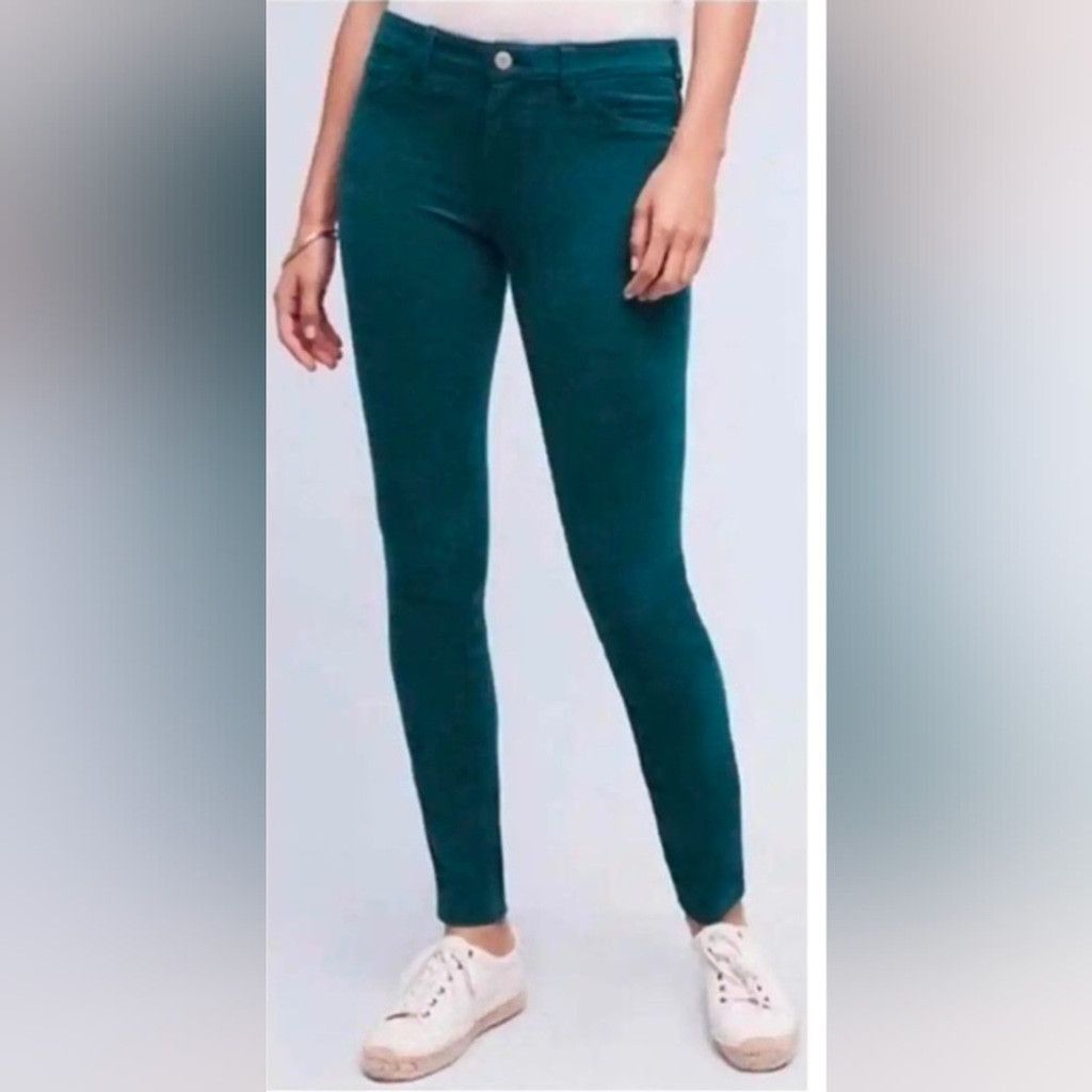 Anthropologie Pilcro And The Letterpress By Anthro Serif Teal Cord Size 28 Size 28" / US 6 / IT 42 - 1 Thumbnail