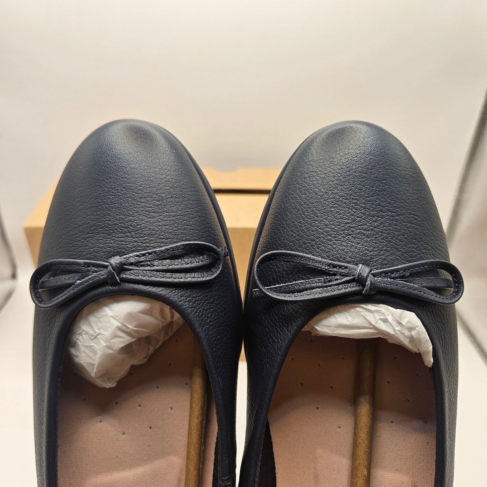 Ecco ECCO WOMEN'S 42 BALLERINA TOUCH 2.0 MARINE BLUE NIB LEATHER Size US 11.5 / IT 41.5 - 5 Thumbnail