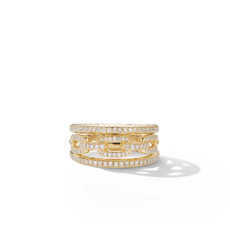 David Yurman o1s1wg111025 R14872D/ Size 9 / Chain Link Ring in Golden Size ONE SIZE - 3 Thumbnail