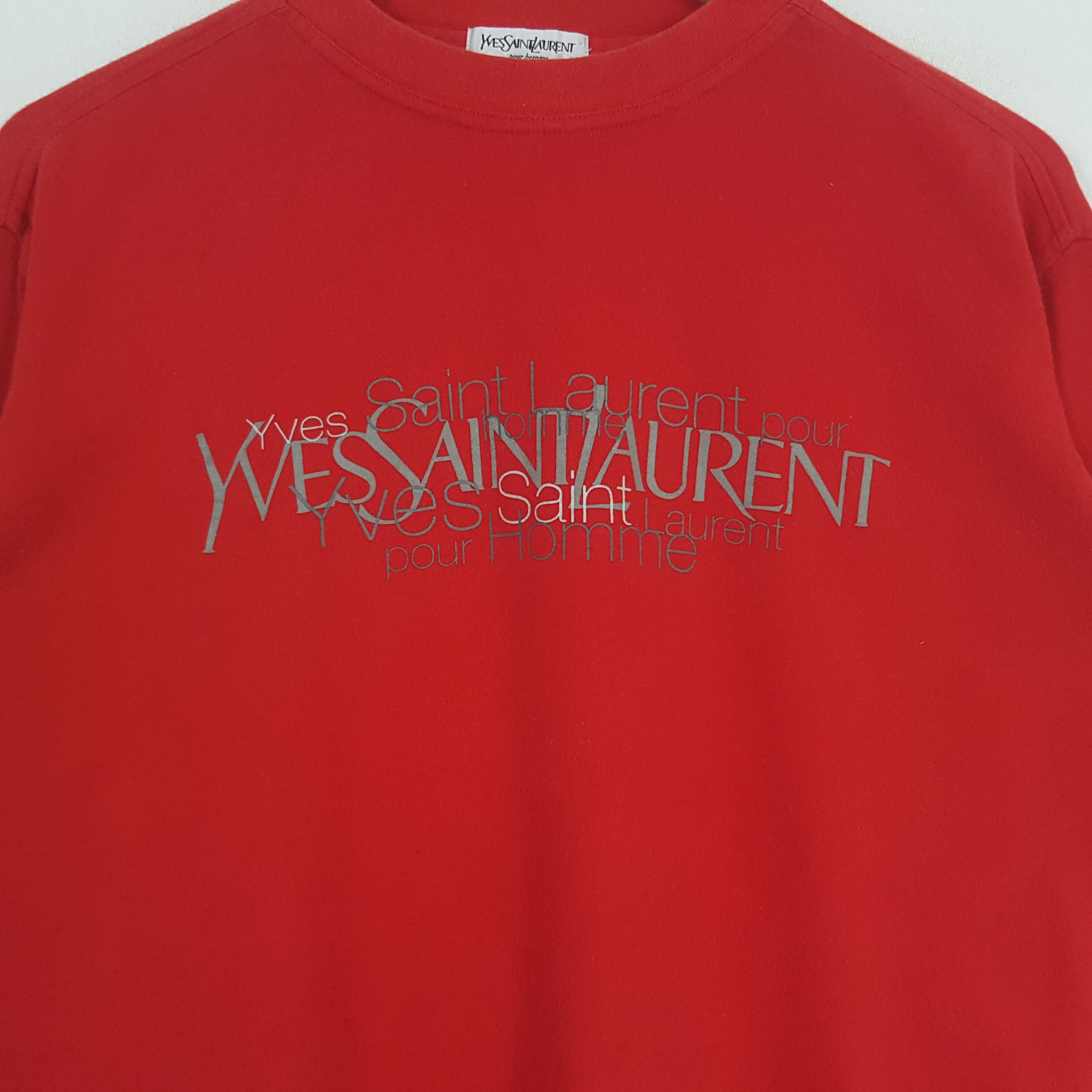 Vintage × Yves Saint Laurent Vintage Yves Saint Laurent Italian Brand Tshirt Size US XL / EU 56 / 4 - 2 Thumbnail