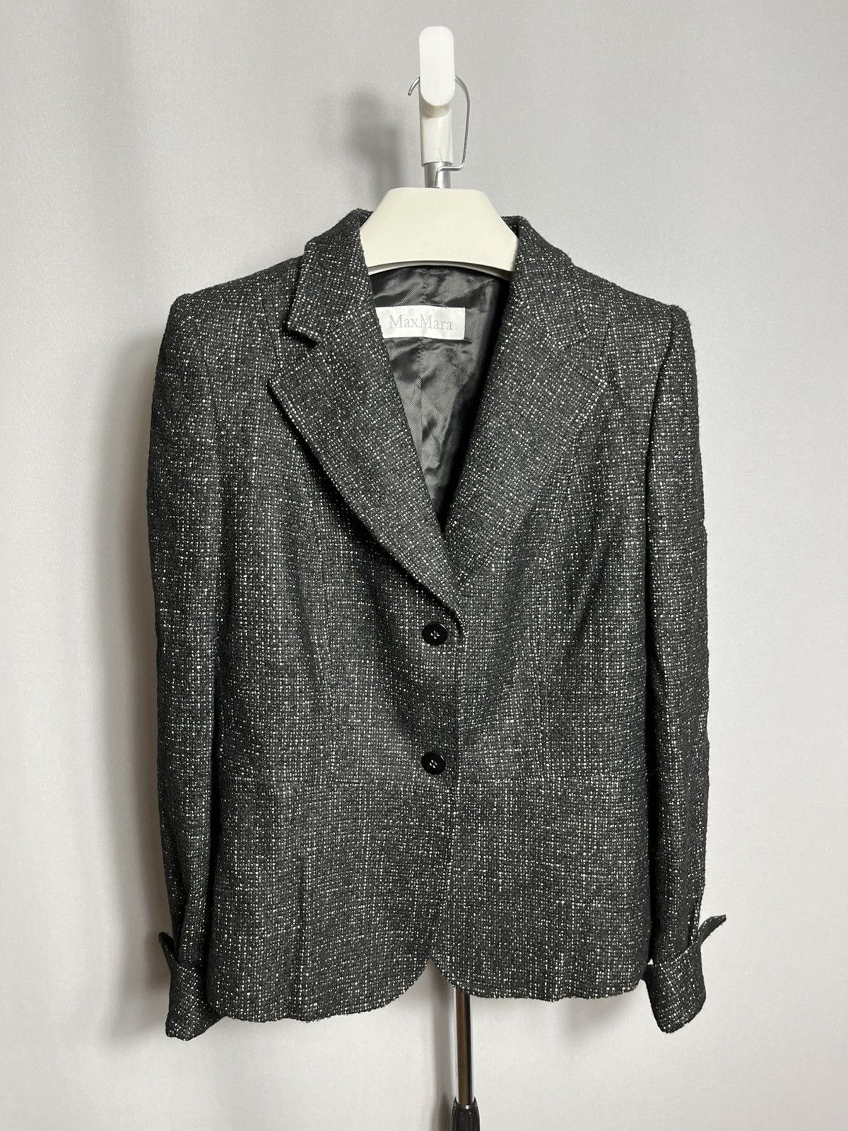 Max mara black blazer woman’s jacket wool coat