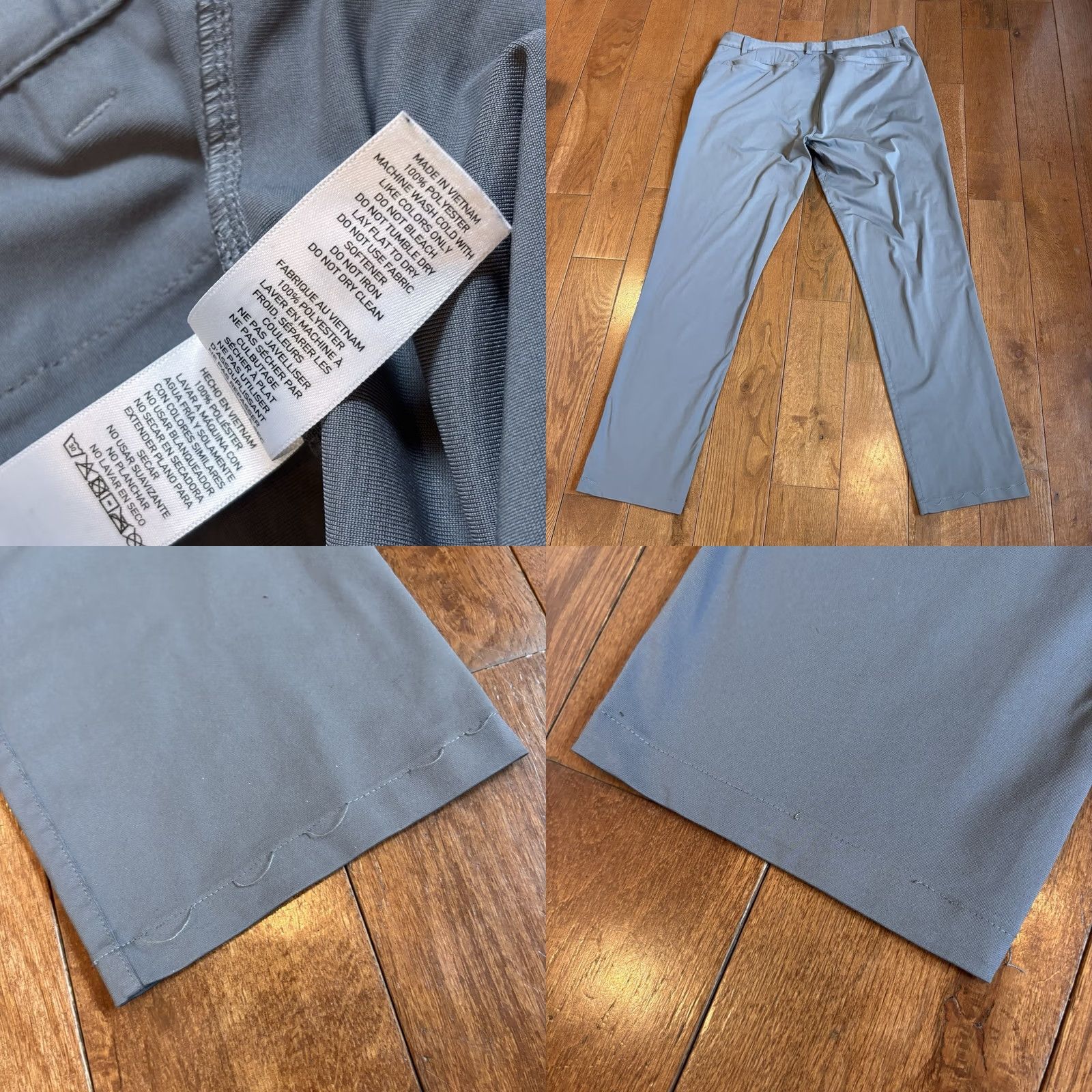Rhone Mens Rhone Commuter Pant Classic Straight Leg Gray sz 35x30 Size US 35 - 9 Thumbnail