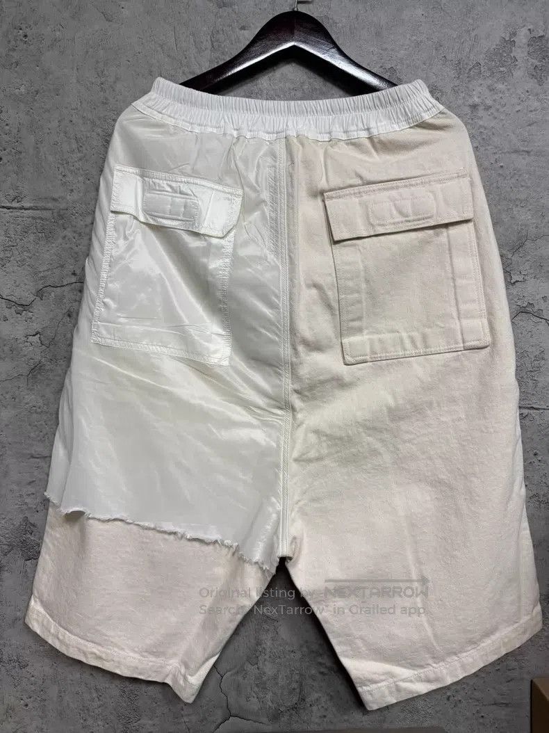 Rick Owens Rick Owens size s 19ss White Cotton Asymmetric Patch Silk S Size US 28 / EU 44 - 6 Thumbnail