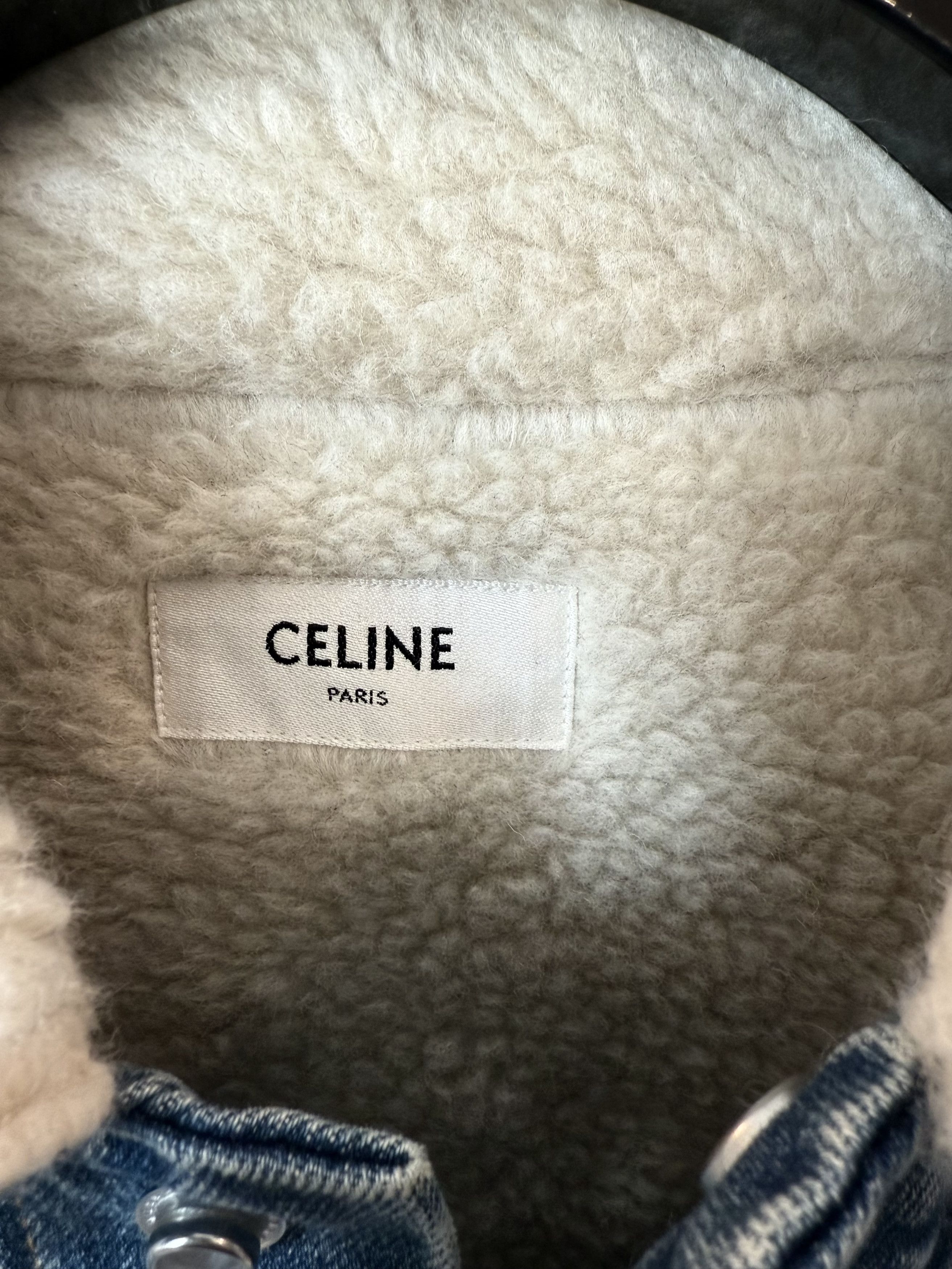 Celine CELINE SHERPA DENIM TRUCKER JACKET - S Size US S / EU 44-46 / 1 - 4 Thumbnail