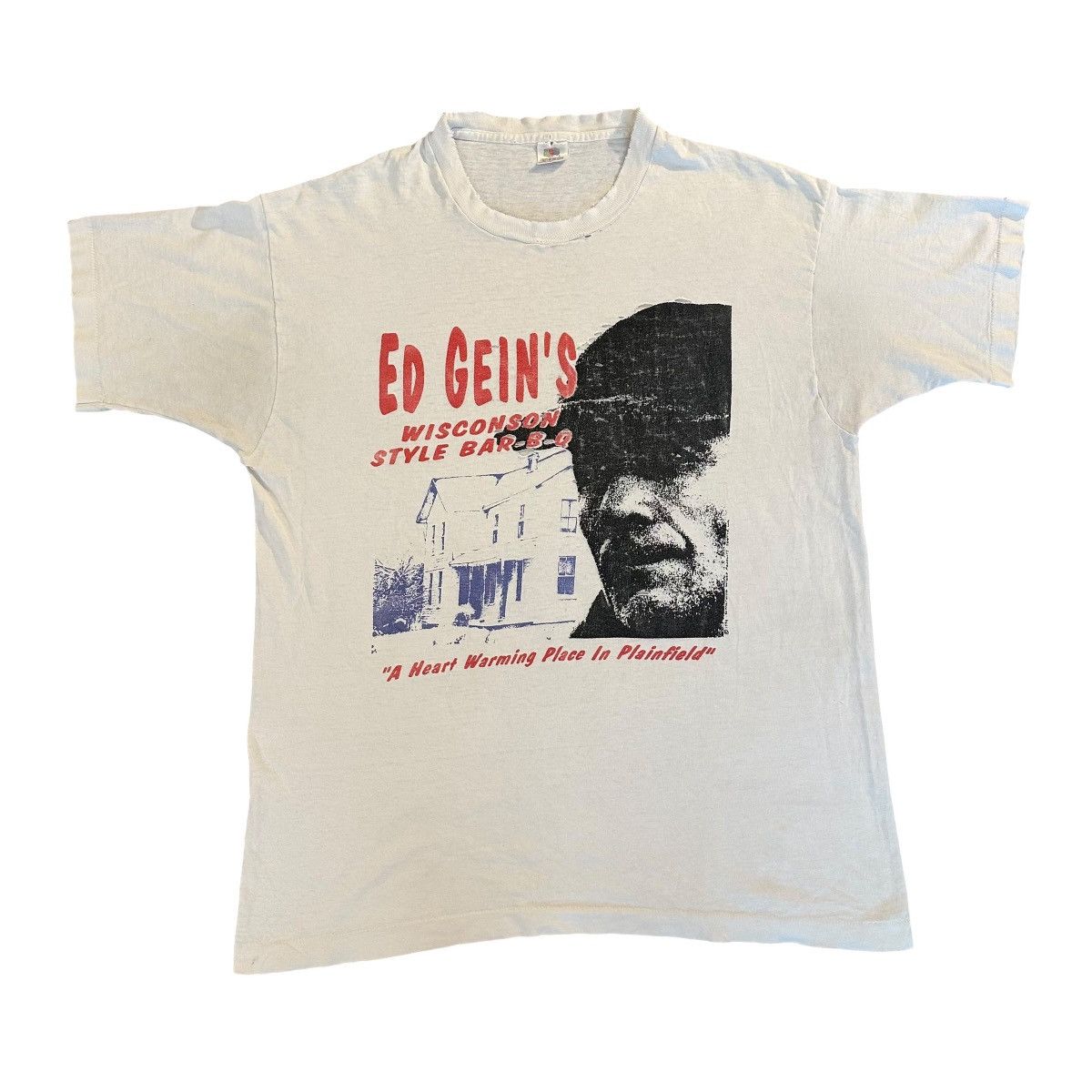 Fruit Of The Loom Vintage 1994 Ed Gein Wisconsin style Something Weird shirt Size US XL / EU 56 / 4 - 1 Thumbnail