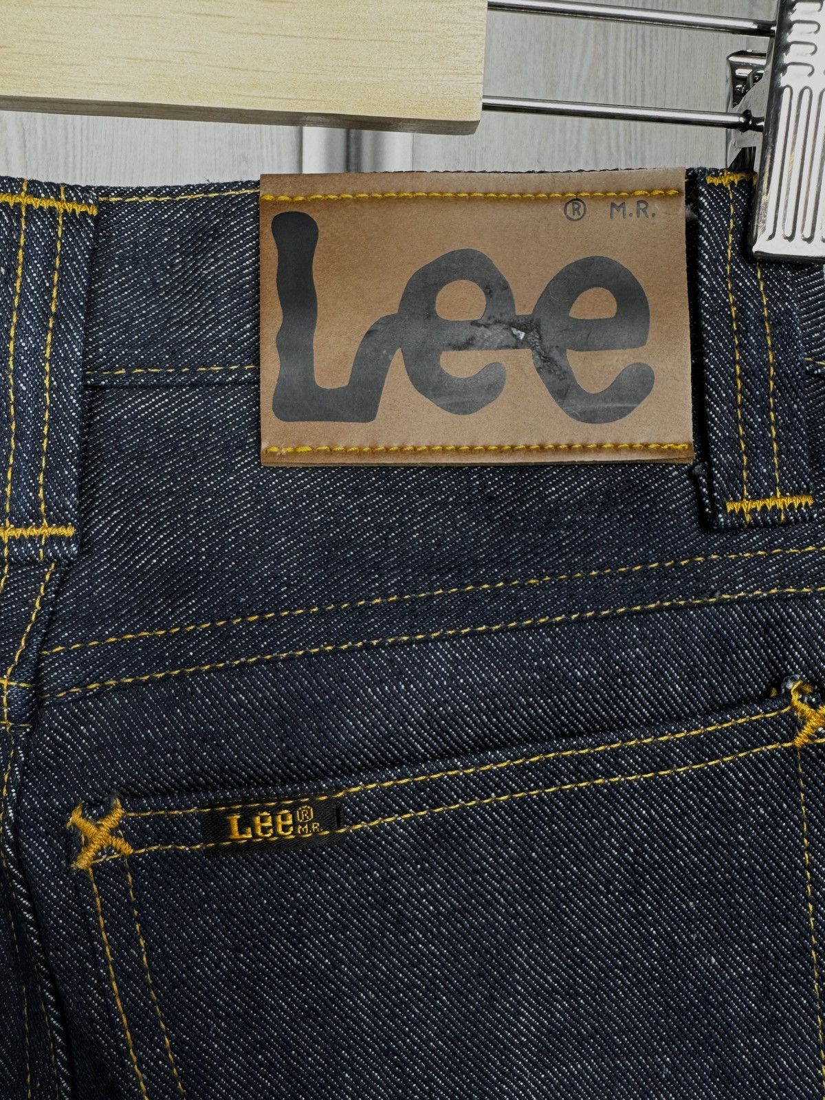 Lee Lee vintage 70s raw indigo blue flared wide jeans boot cut Size 26" / US 2 / IT 38 - 10 Thumbnail