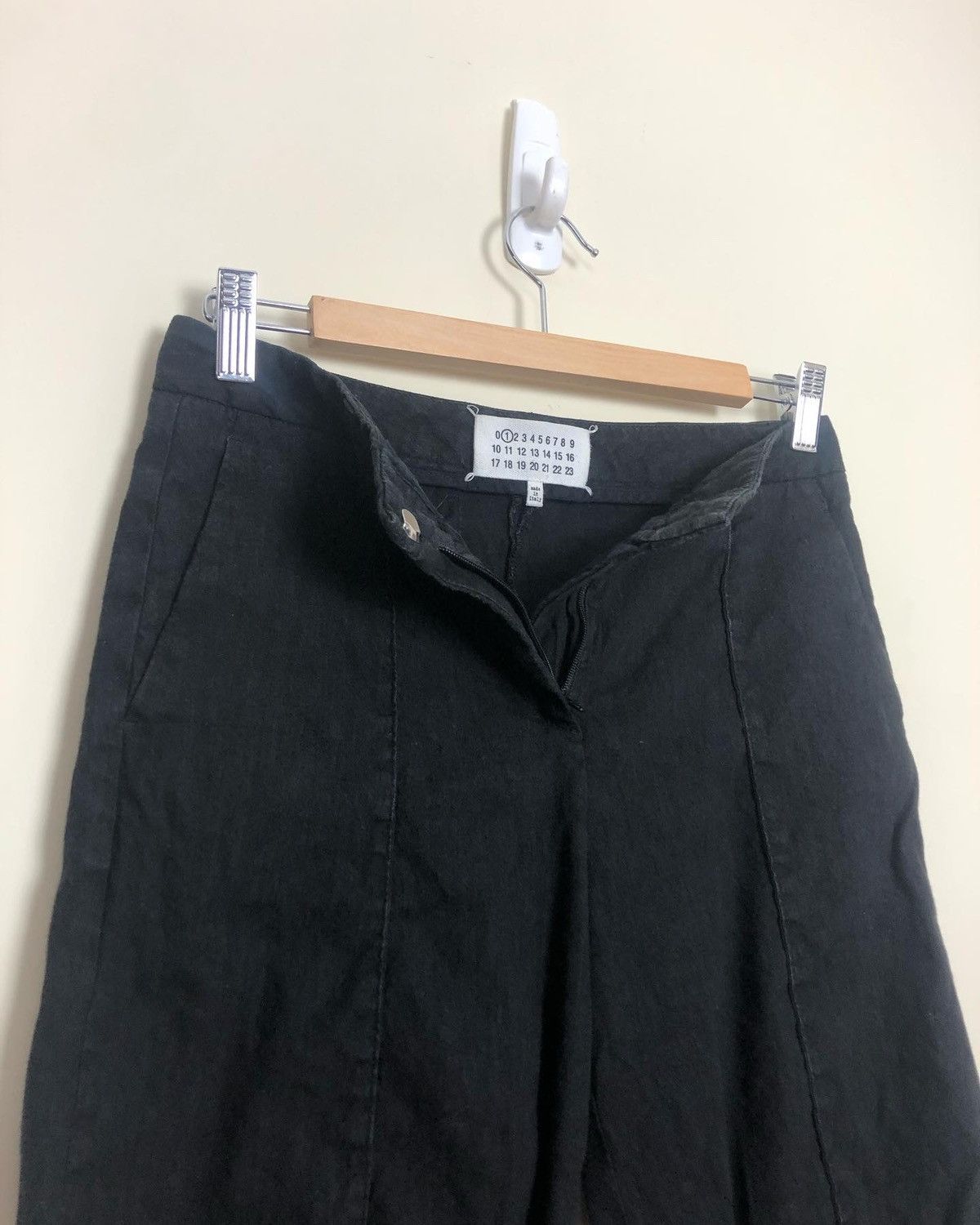 Maison Margiela Margiela Line 1 Black Linen Pants Size 26" / US 2 / IT 38 - 5 Thumbnail