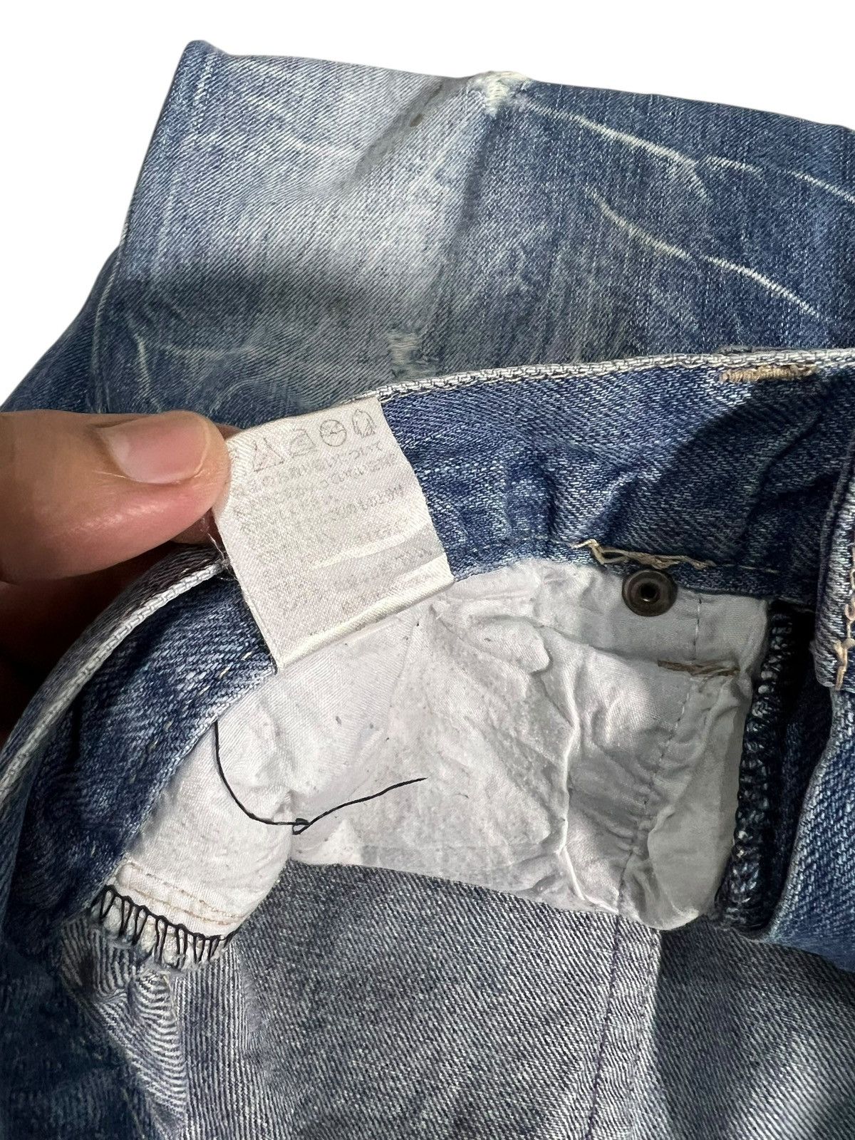 If Six Was Nine Flare Jean Nylaus Clothing Distress Claw Faded Super Rare🔥 Size US 33 - 22 Thumbnail