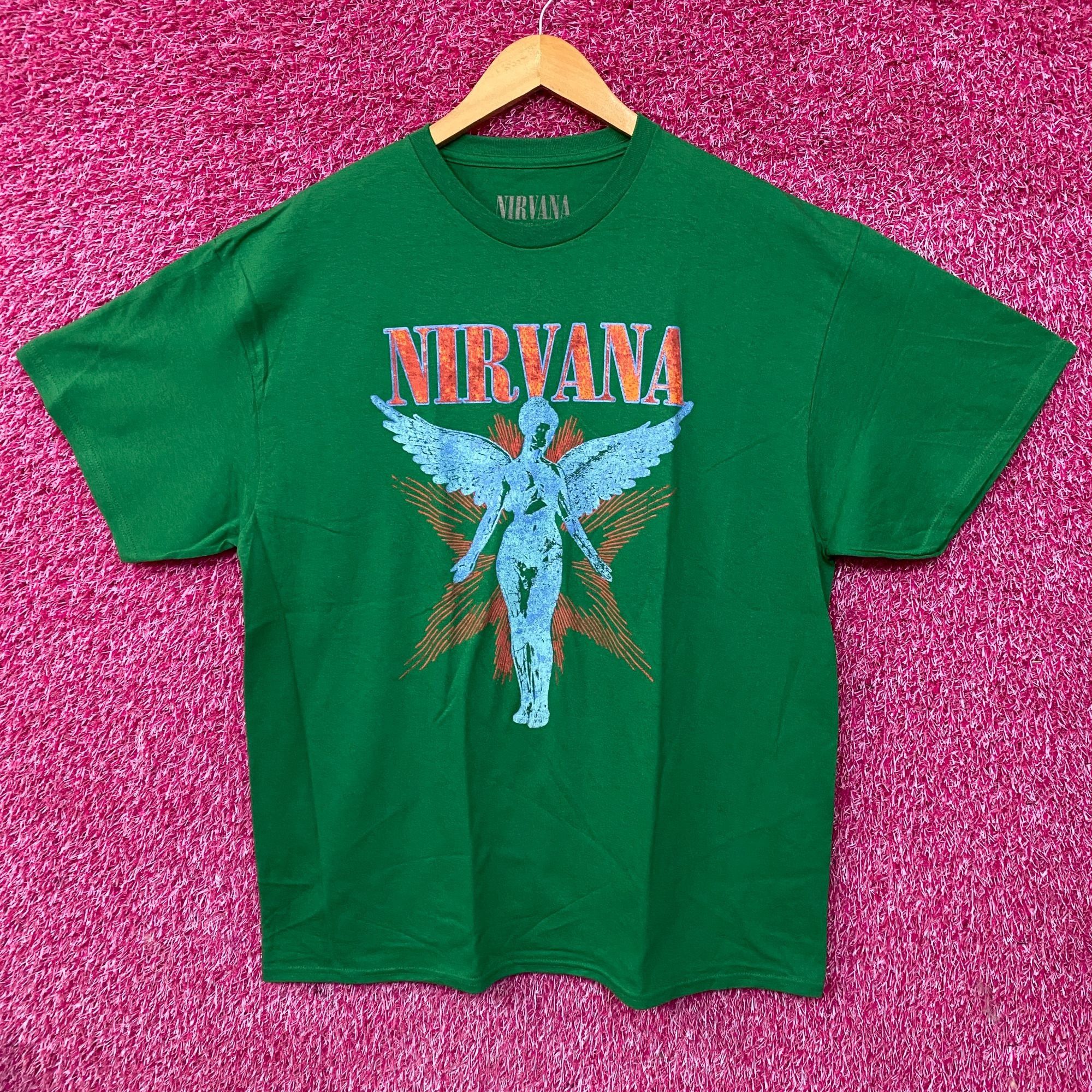 Nirvana Nirvana In Utero Angel Graphic Grunge Green T-Shirt XL Size US XL / EU 56 / 4 - 1 Thumbnail