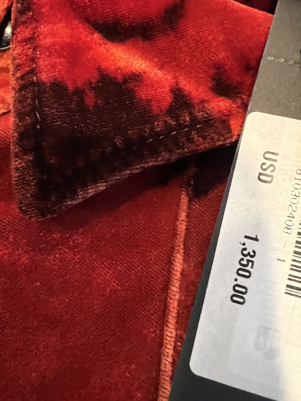 Saint Laurent Paris Saint Laurent men’s Devore velvet shirt. XL. $1350 Size US XL / EU 56 / 4 - 5 Thumbnail