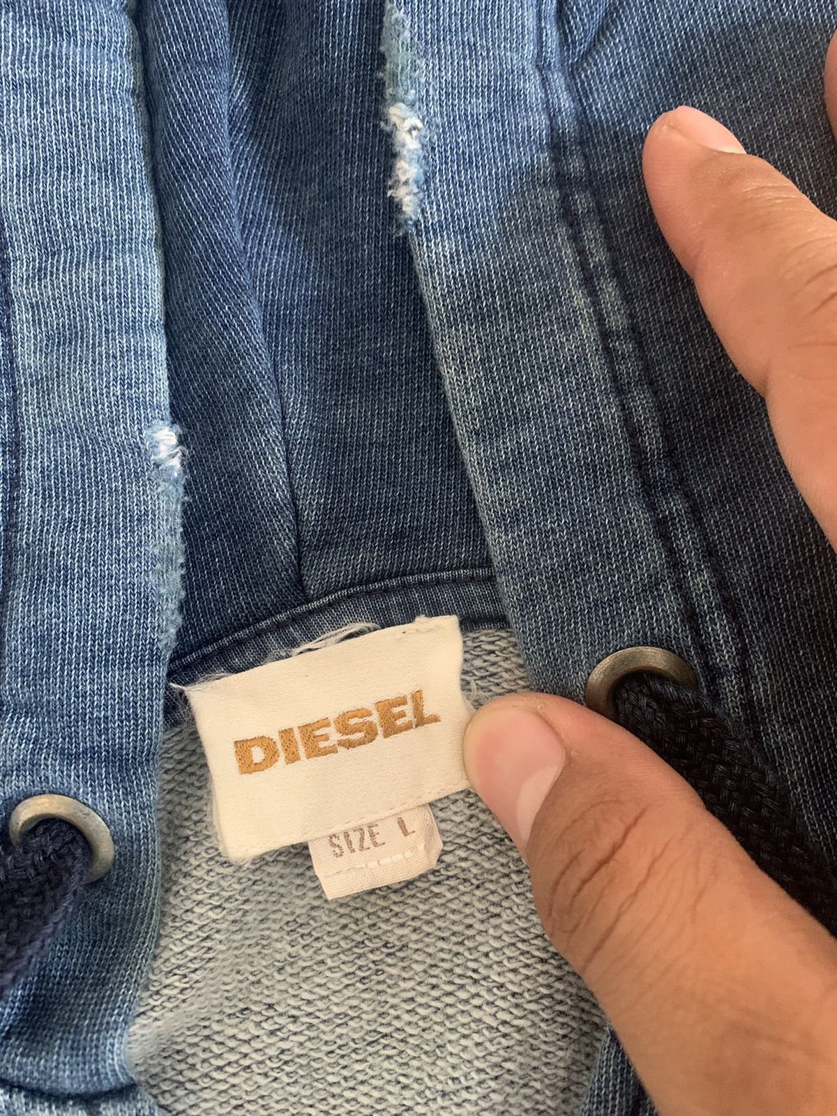 Diesel × If Six Was Nine × Le Grande Bleu (L.G.B.) DIESEL HOODIE Big logo Size US L / EU 52-54 / 3 - 6 Thumbnail